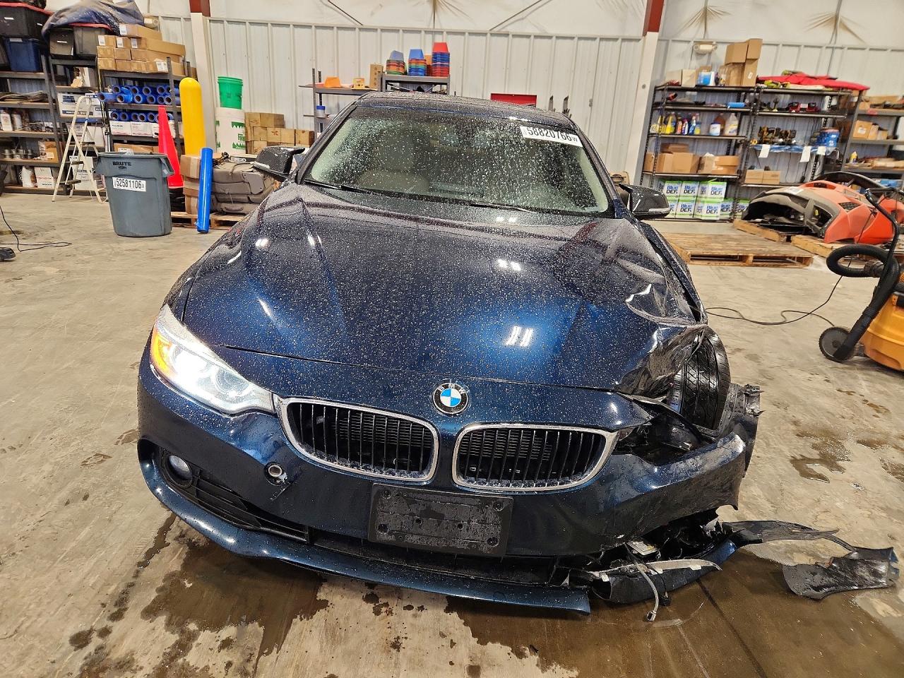 2015 Bmw 428 Xi Blue vin: WBA3N9C57FK247066