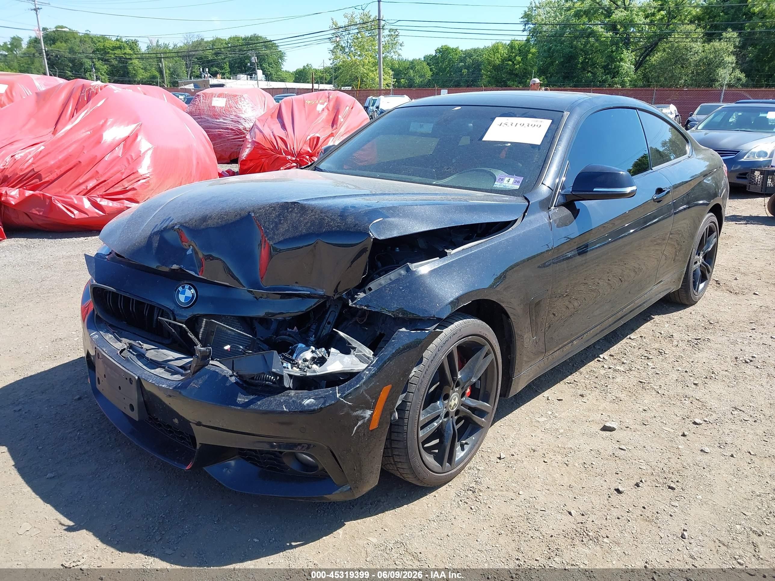 2016 Bmw 428i Xdrive Black vin: WBA3N9C57GK248932