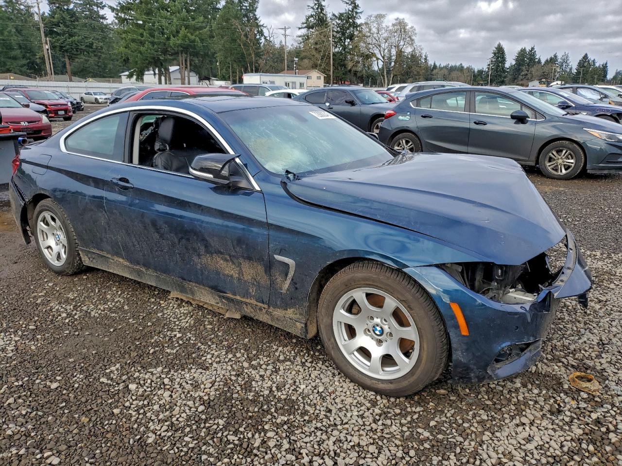 2014 Bmw 428 Xi Blue vin: WBA3N9C58EK244997
