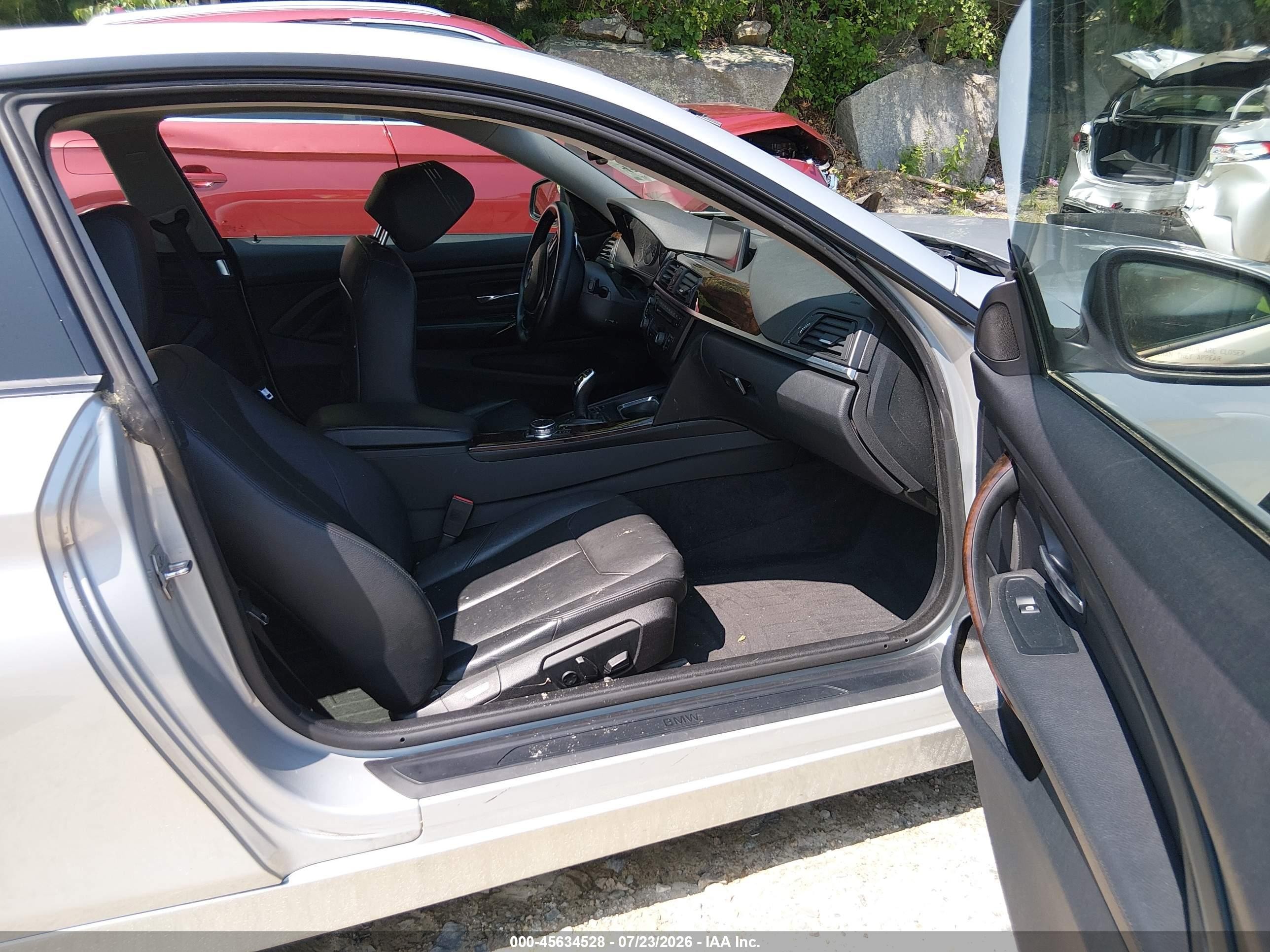 2015 Bmw 428i Xdrive Silver vin: WBA3N9C58FK248324