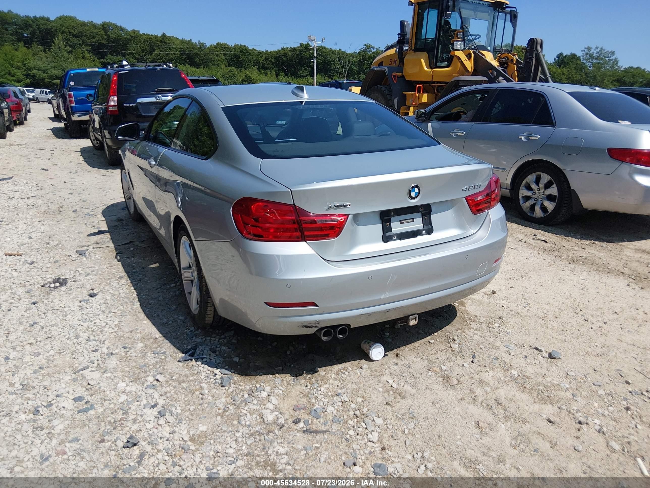 2015 Bmw 428i Xdrive Silver vin: WBA3N9C58FK248324