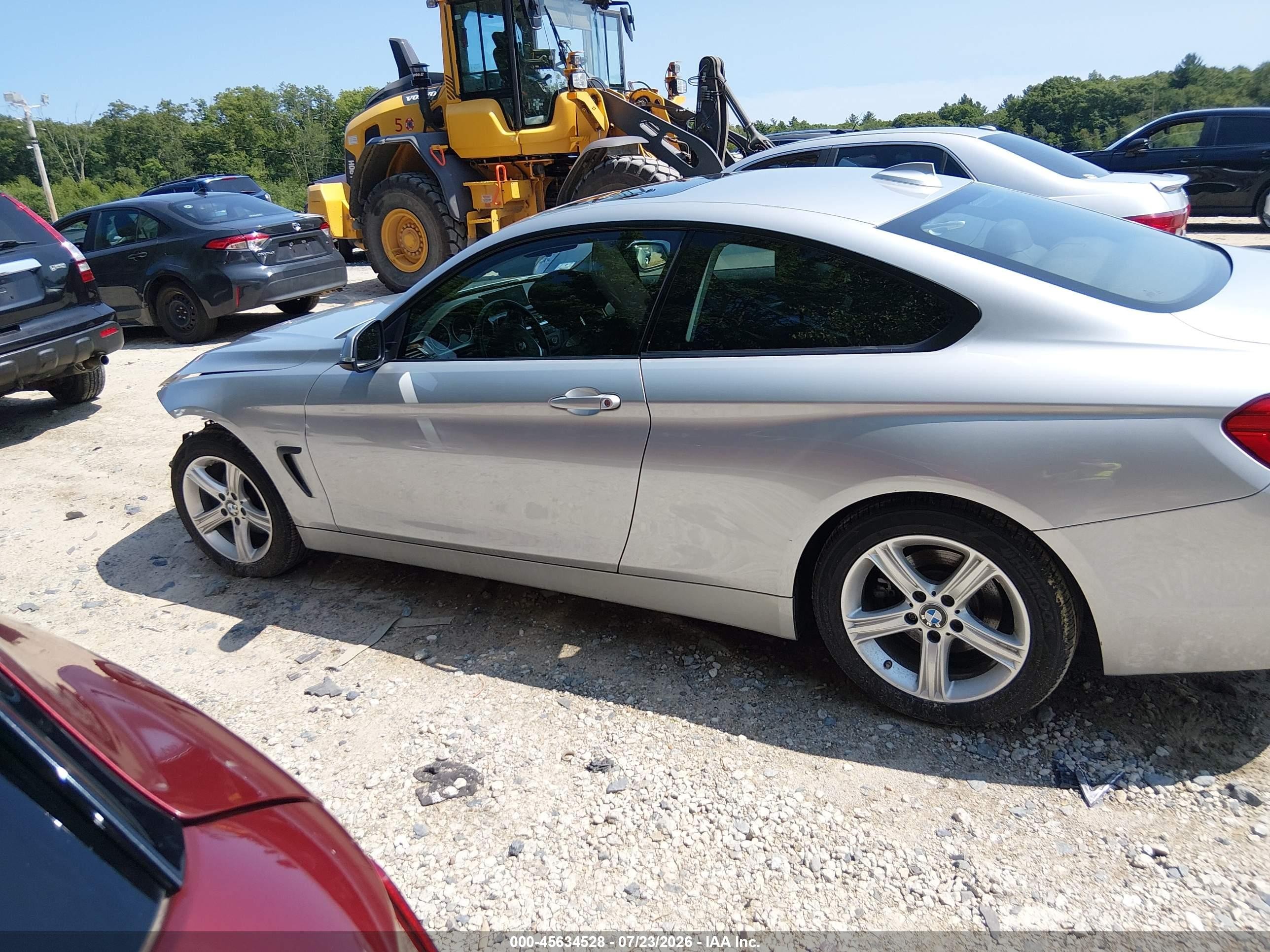 2015 Bmw 428i Xdrive Silver vin: WBA3N9C58FK248324