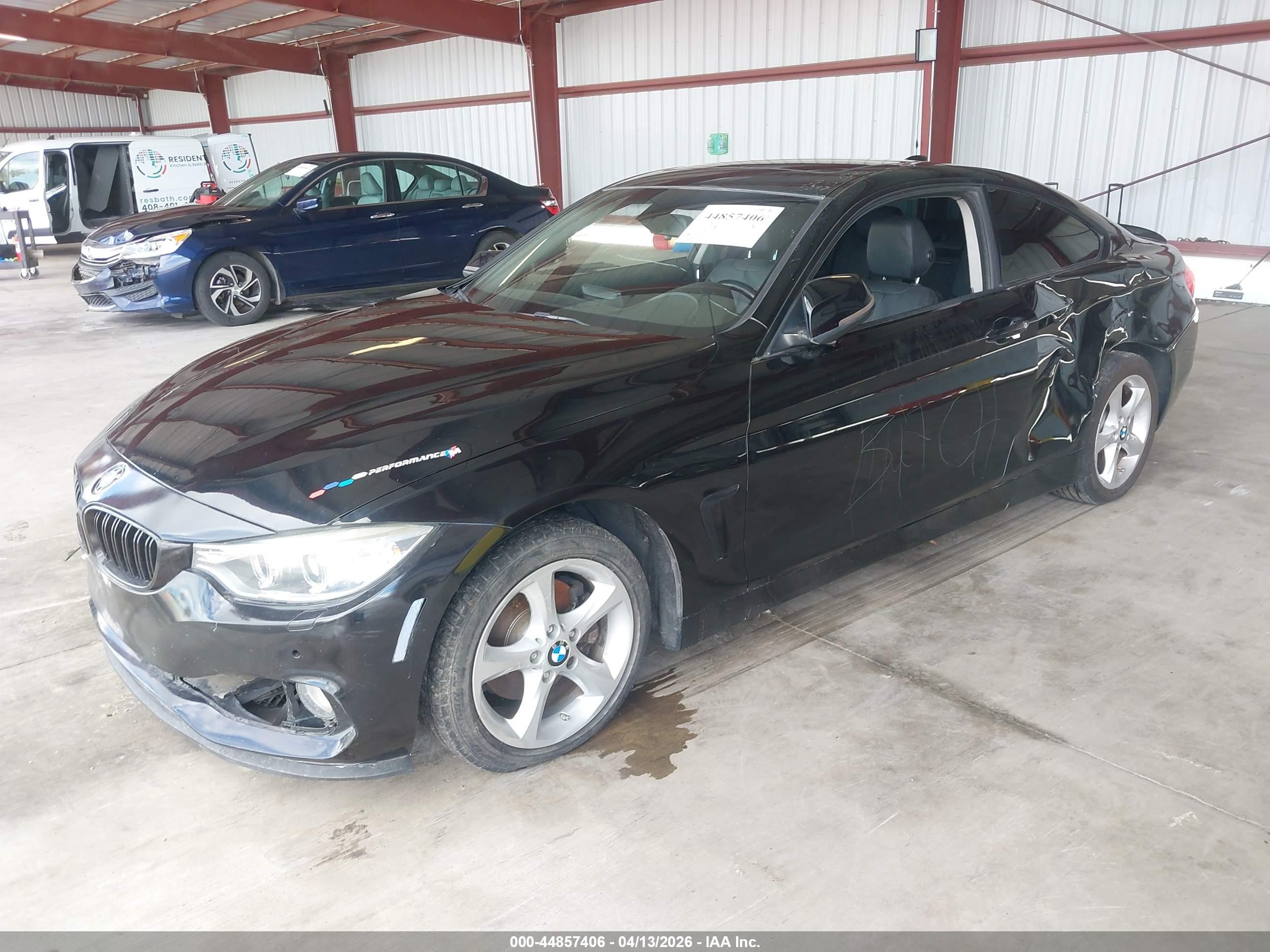 2015 Bmw 428i Xdrive Black vin: WBA3N9C59FK246968