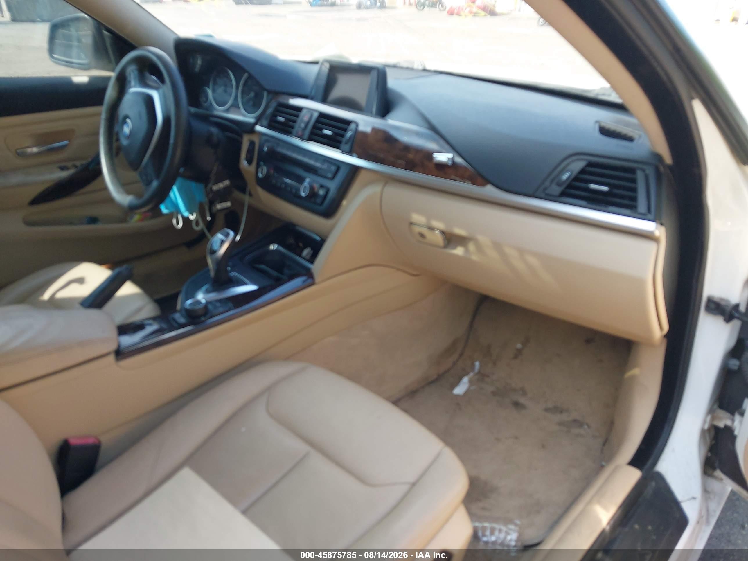 2014 Bmw 428i Xdrive White vin: WBA3N9C5XEF720272