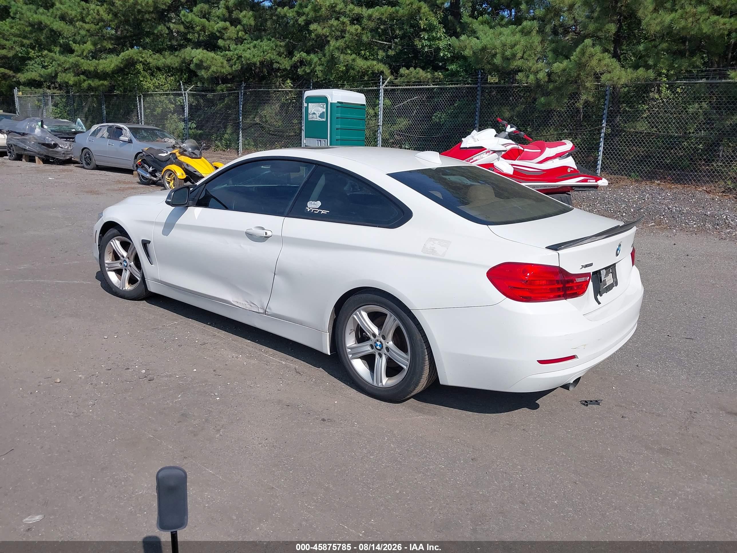 2014 Bmw 428i Xdrive White vin: WBA3N9C5XEF720272