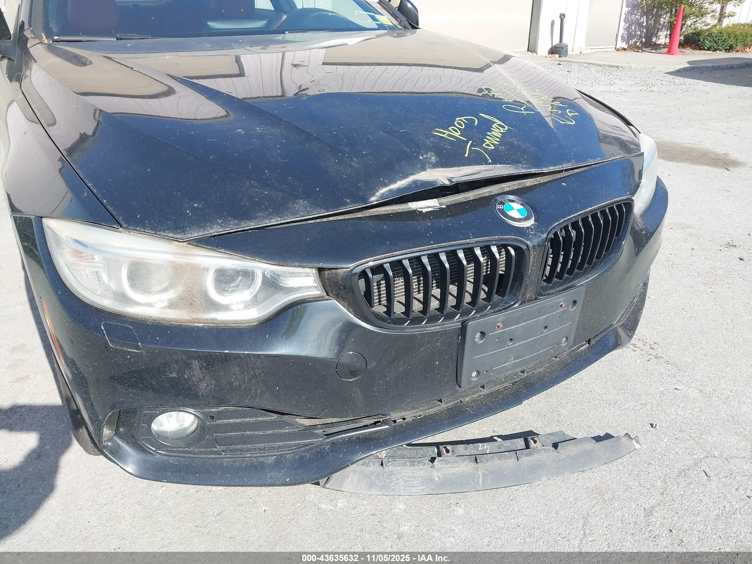 2014 Bmw 428i Xdrive Black vin: WBA3N9C5XEK244595