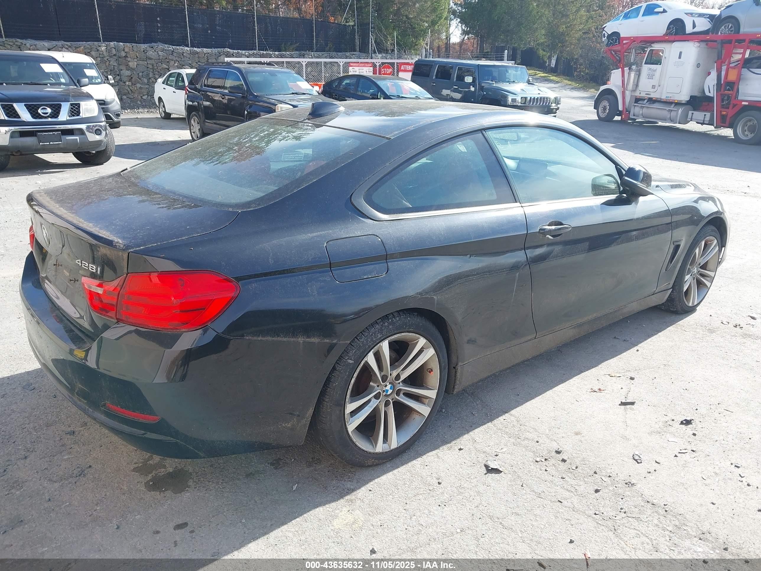 2014 Bmw 428i Xdrive Black vin: WBA3N9C5XEK244595