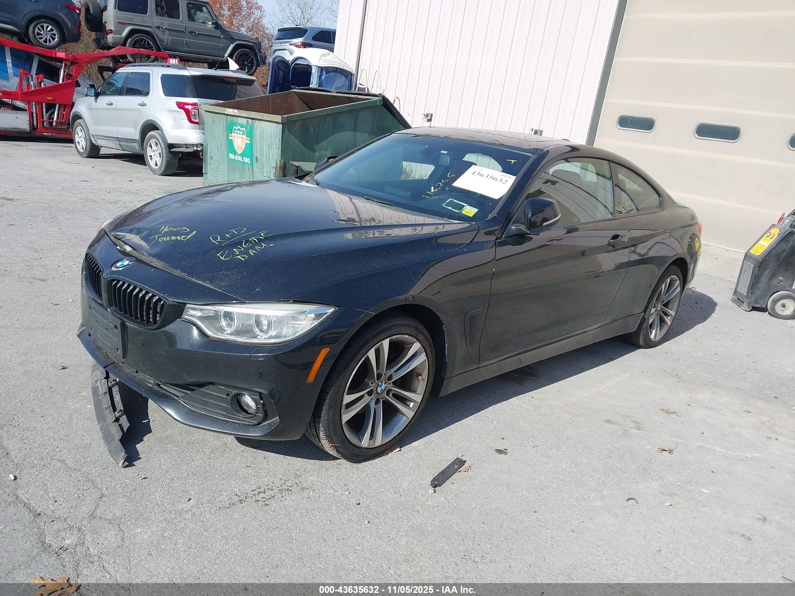2014 Bmw 428i Xdrive Black vin: WBA3N9C5XEK244595