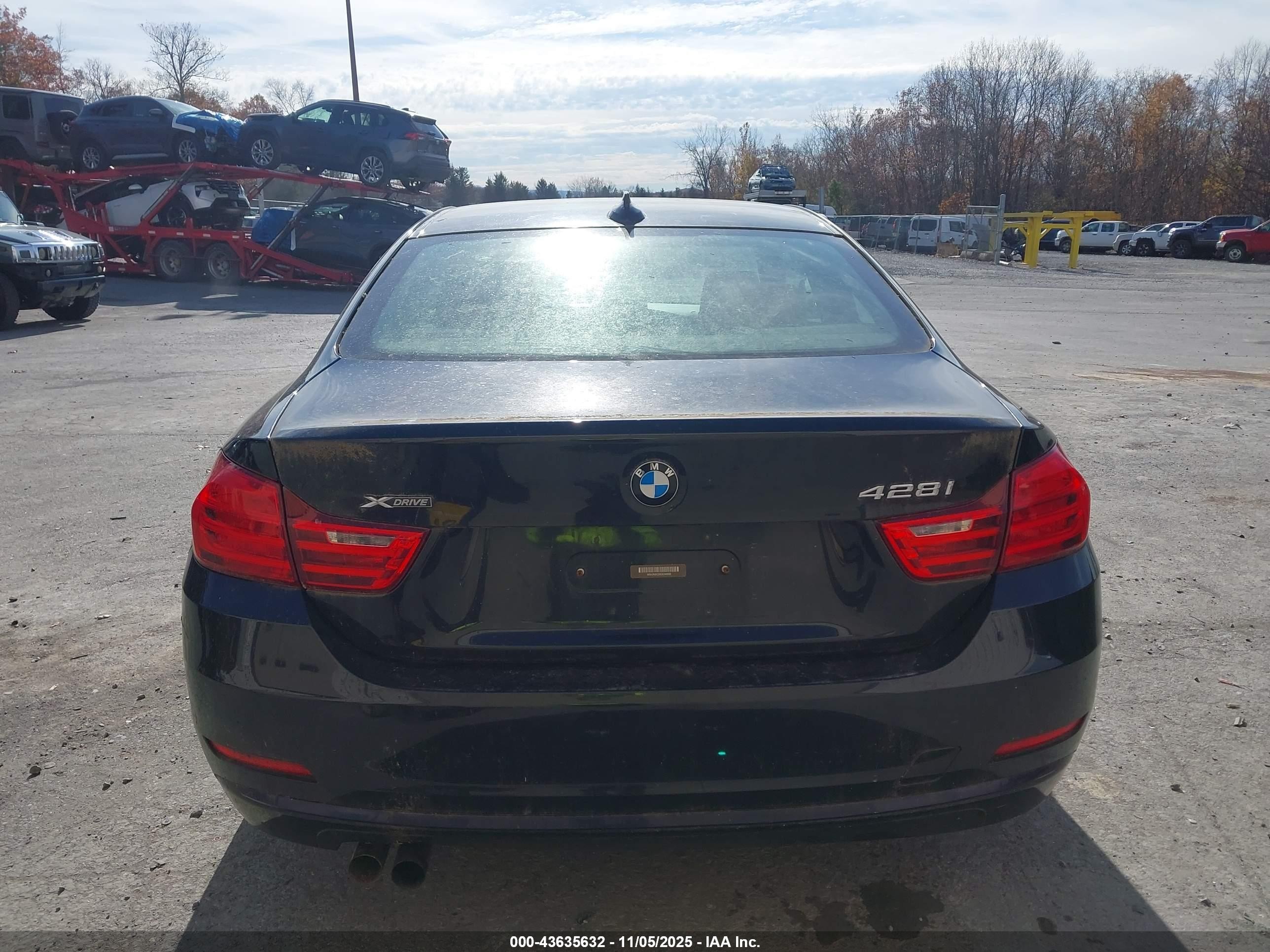 2014 Bmw 428i Xdrive Black vin: WBA3N9C5XEK244595