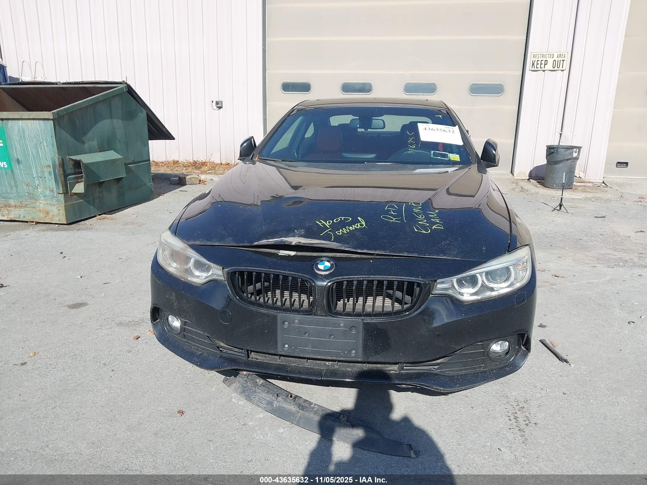 2014 Bmw 428i Xdrive Black vin: WBA3N9C5XEK244595