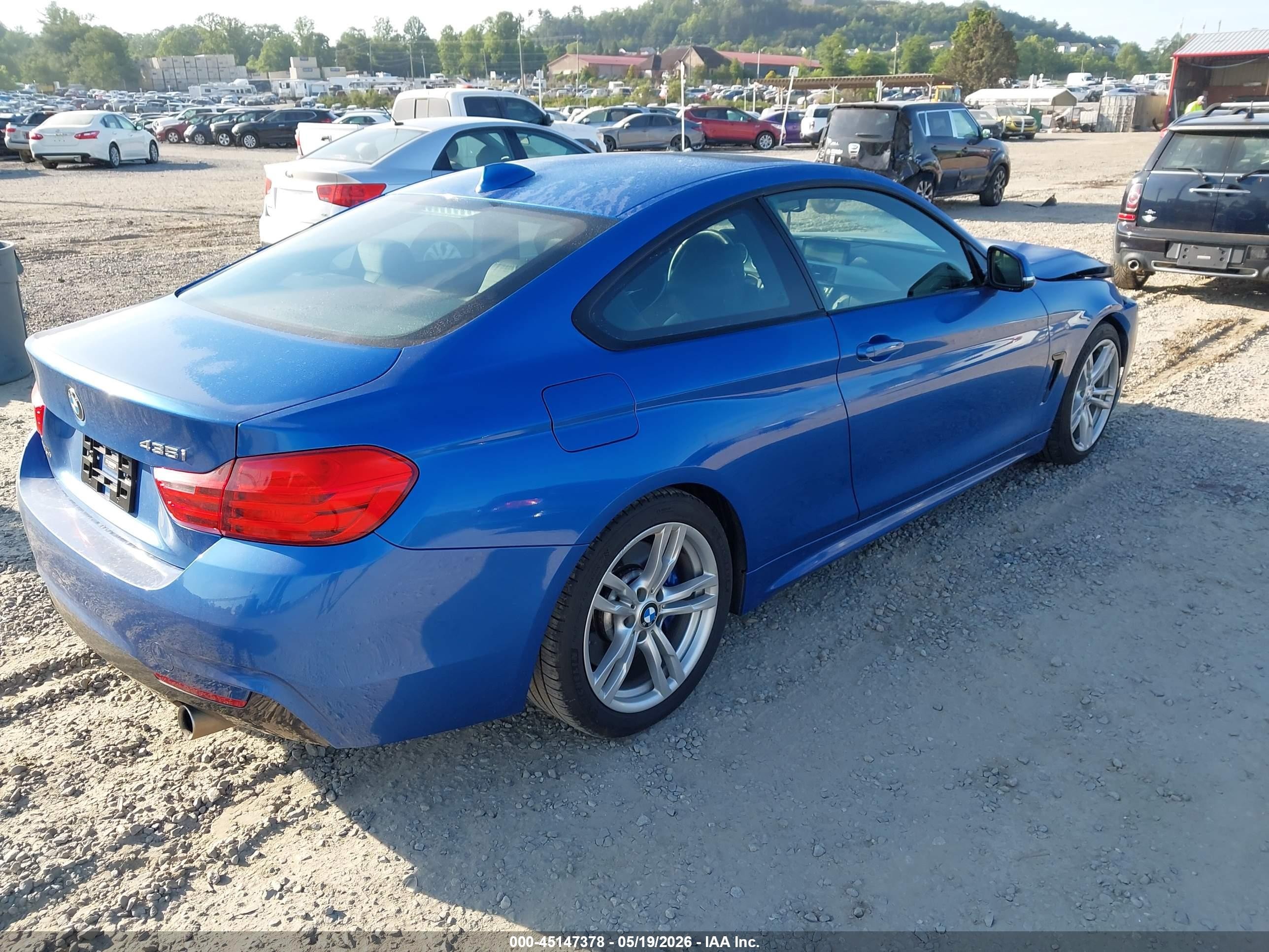 2014 Bmw 435i   Blue vin: WBA3R1C50EK190570
