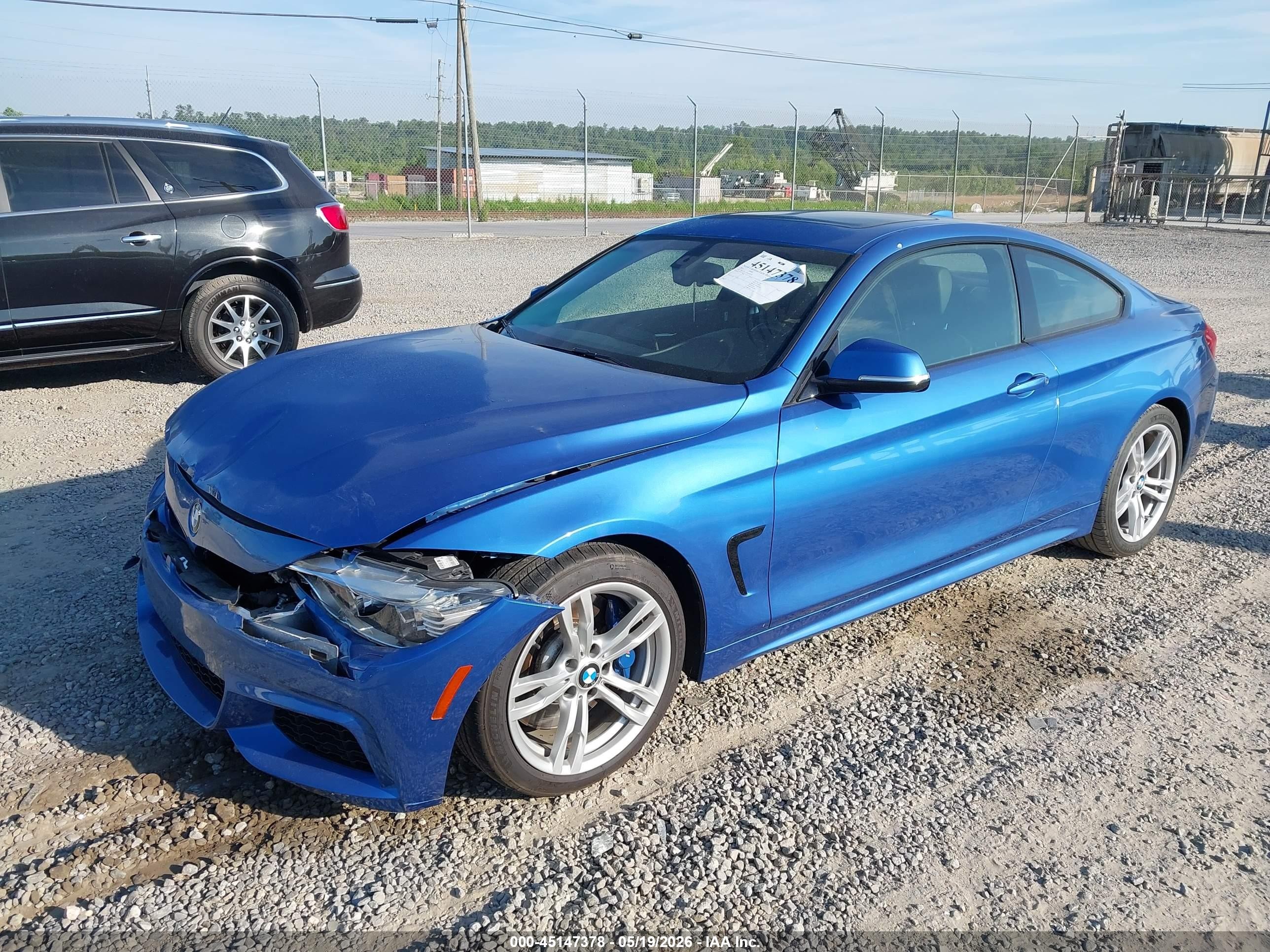 2014 Bmw 435i   Blue vin: WBA3R1C50EK190570