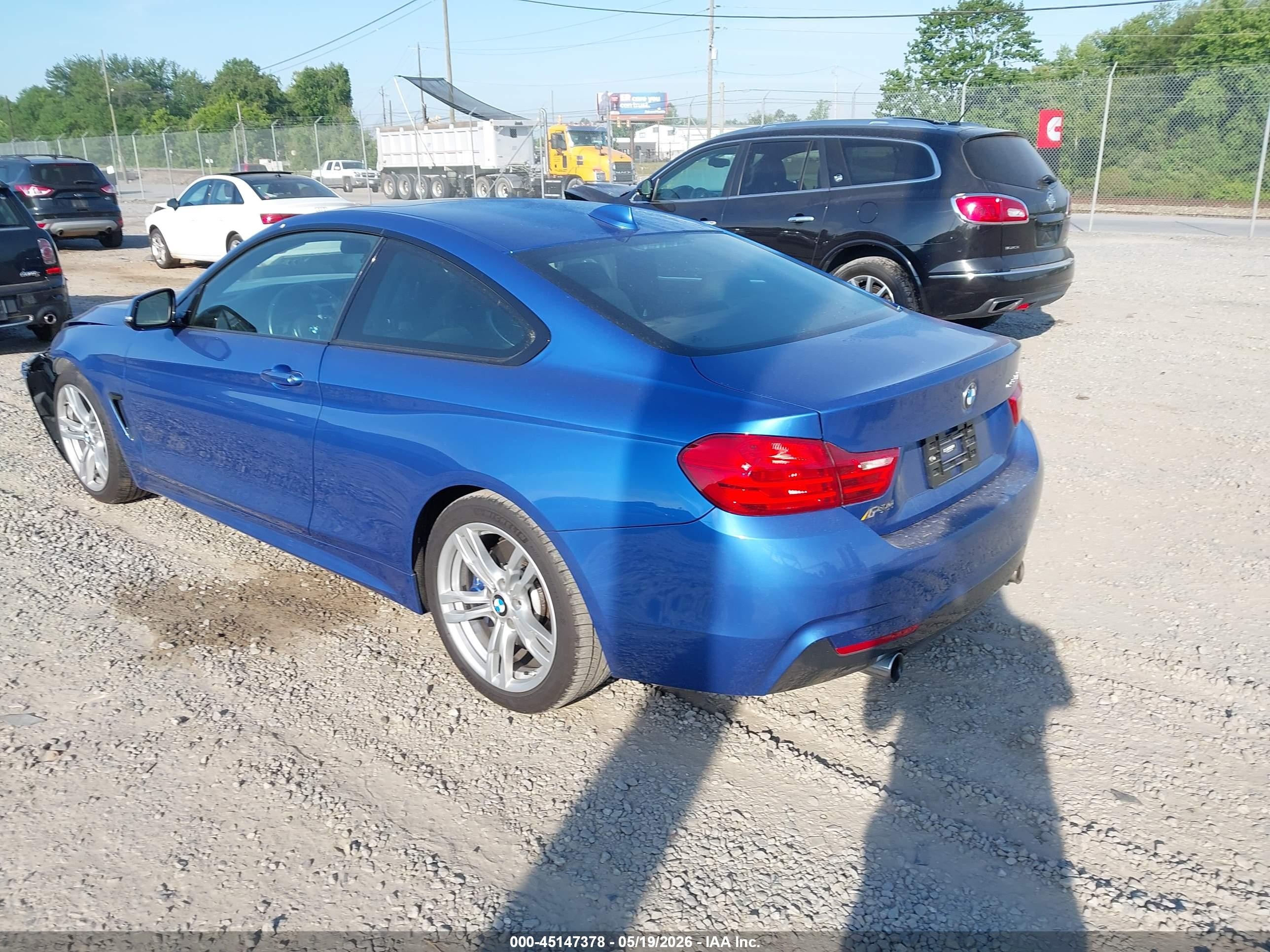 2014 Bmw 435i   Blue vin: WBA3R1C50EK190570