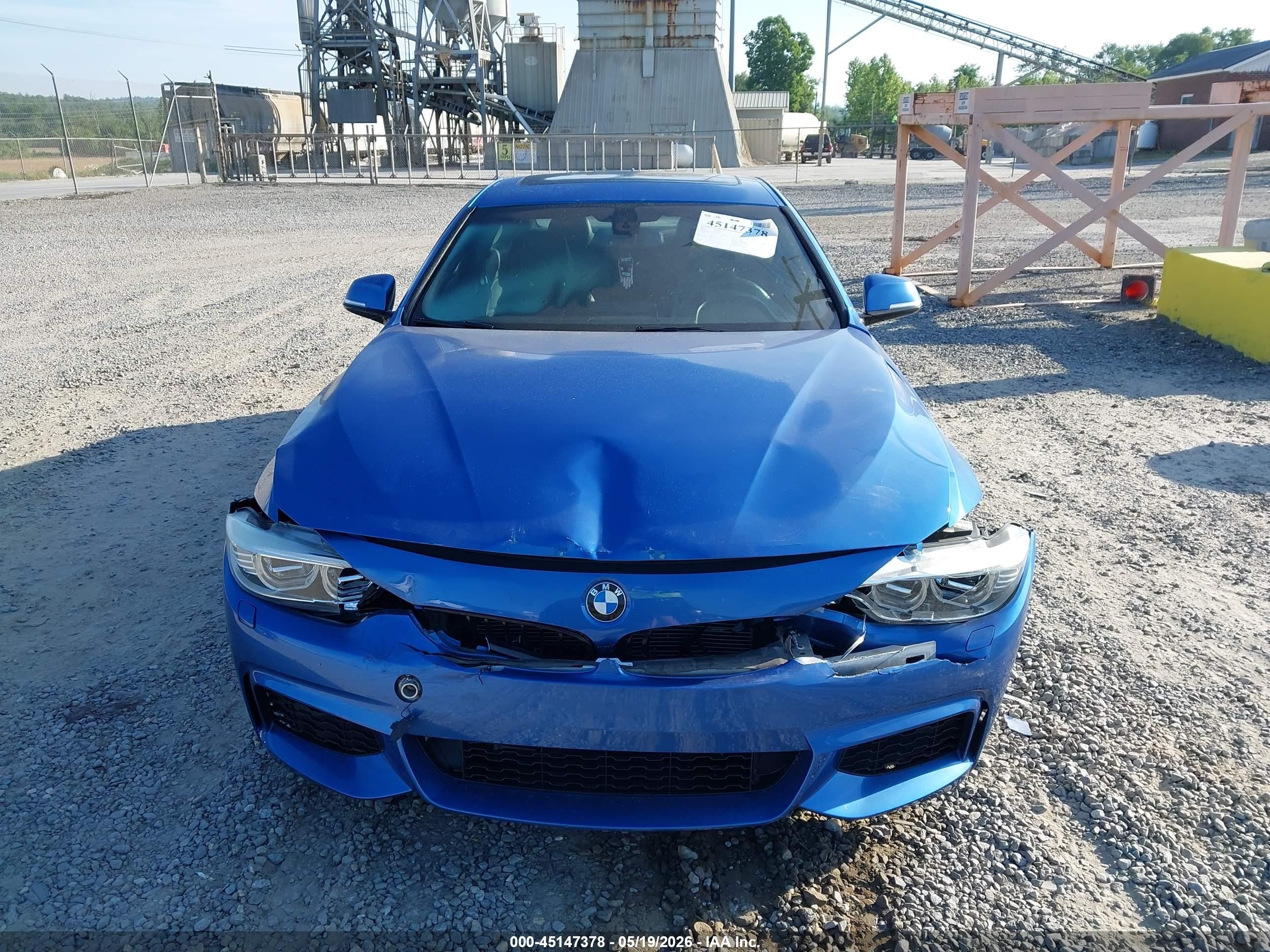 2014 Bmw 435i   Blue vin: WBA3R1C50EK190570