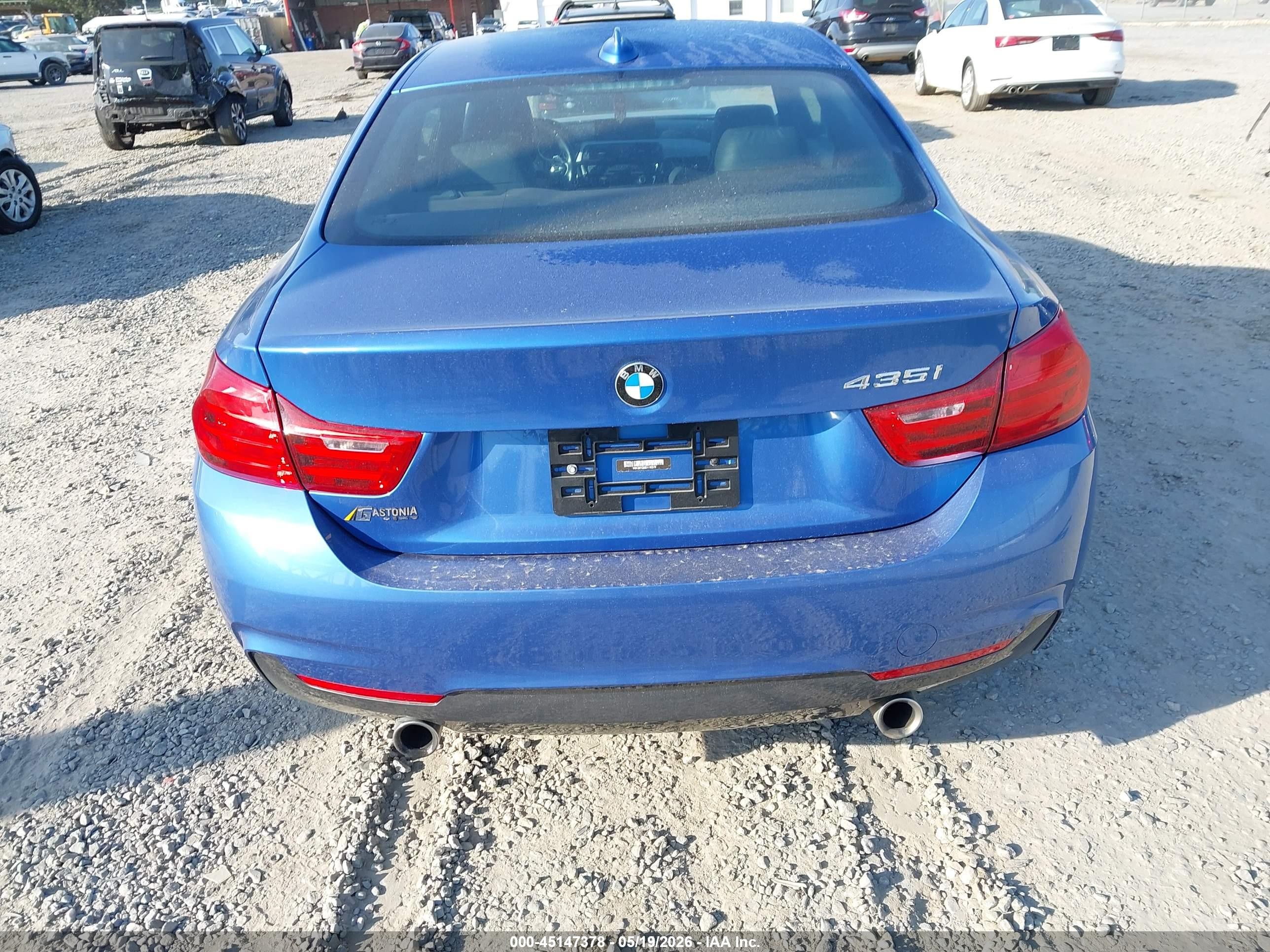 2014 Bmw 435i   Blue vin: WBA3R1C50EK190570