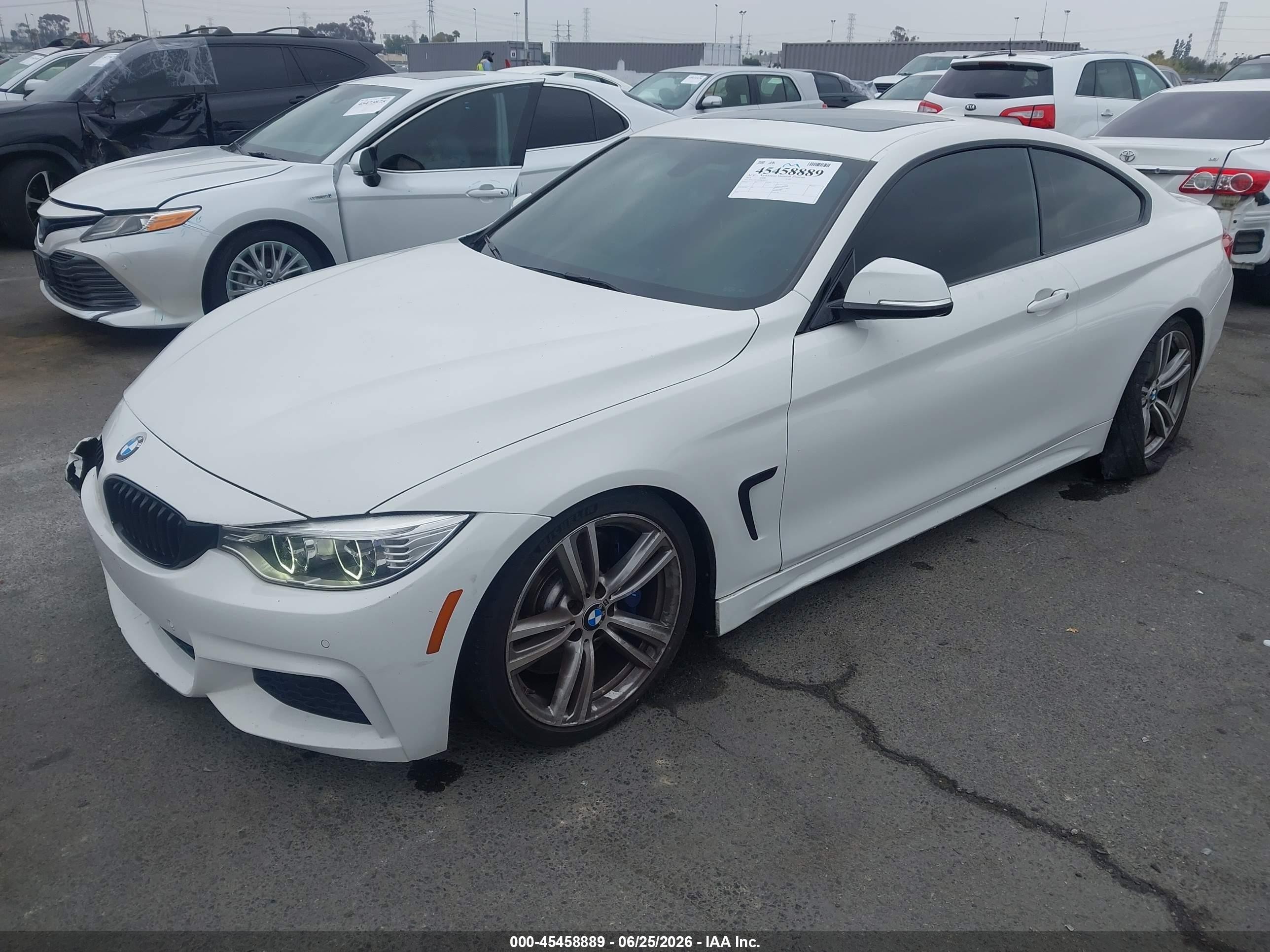 2014 Bmw 435i   White vin: WBA3R1C51EK190531