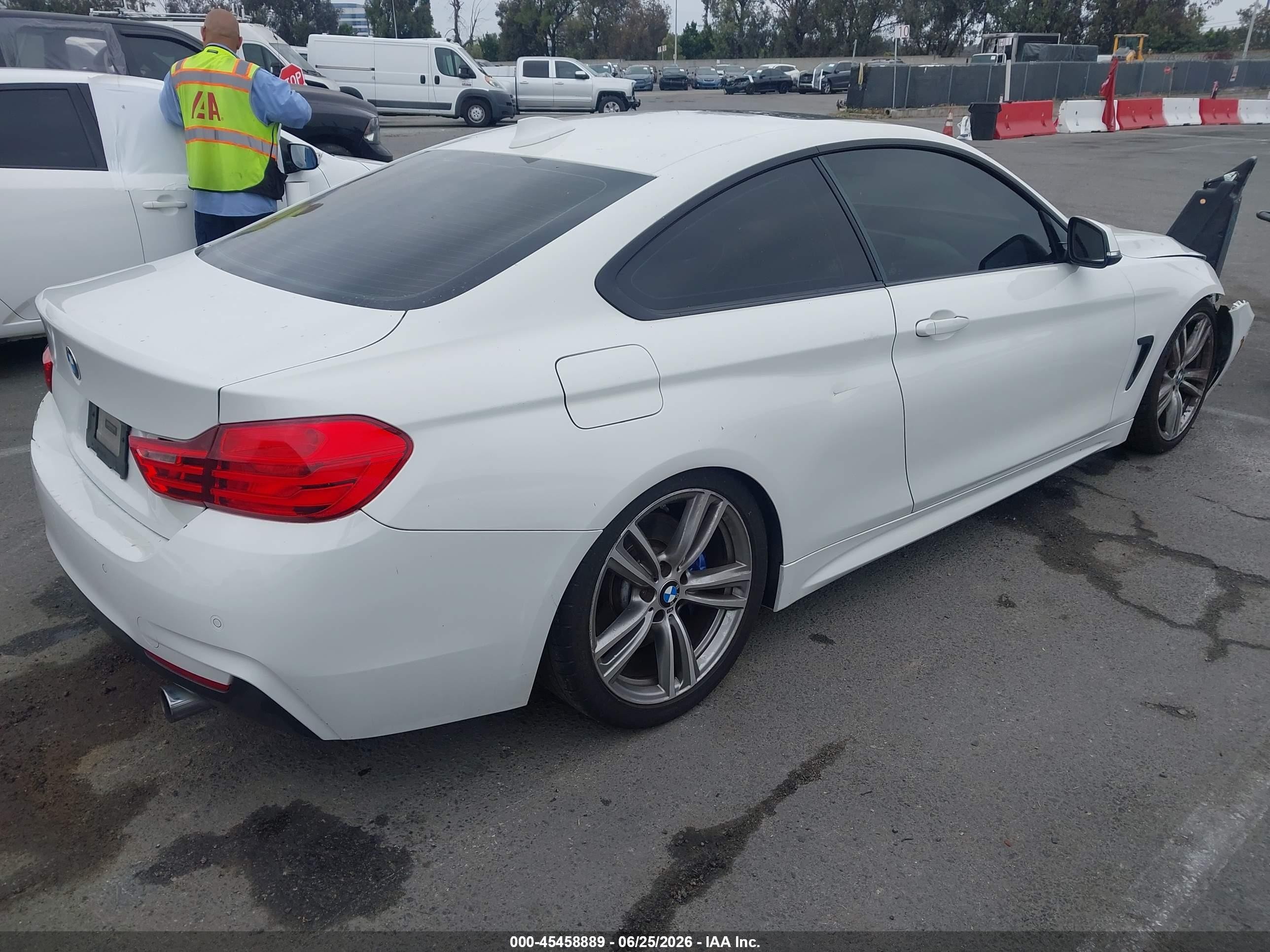 2014 Bmw 435i   White vin: WBA3R1C51EK190531