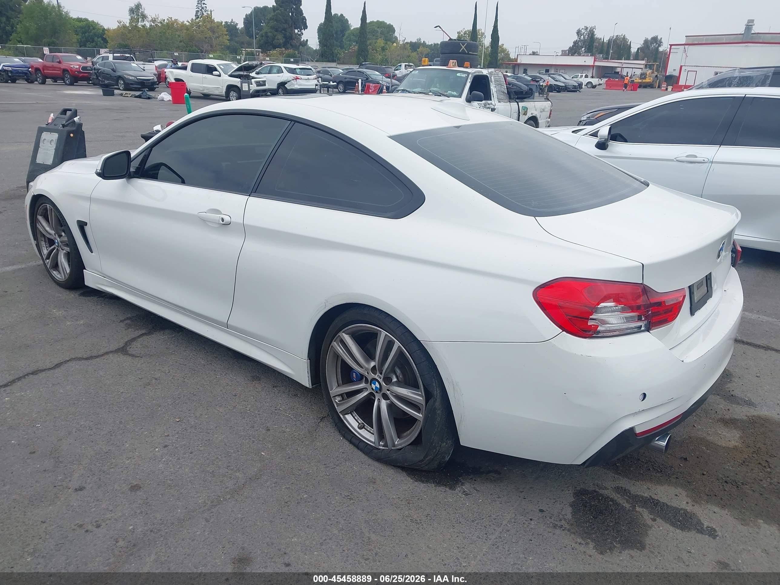 2014 Bmw 435i   White vin: WBA3R1C51EK190531