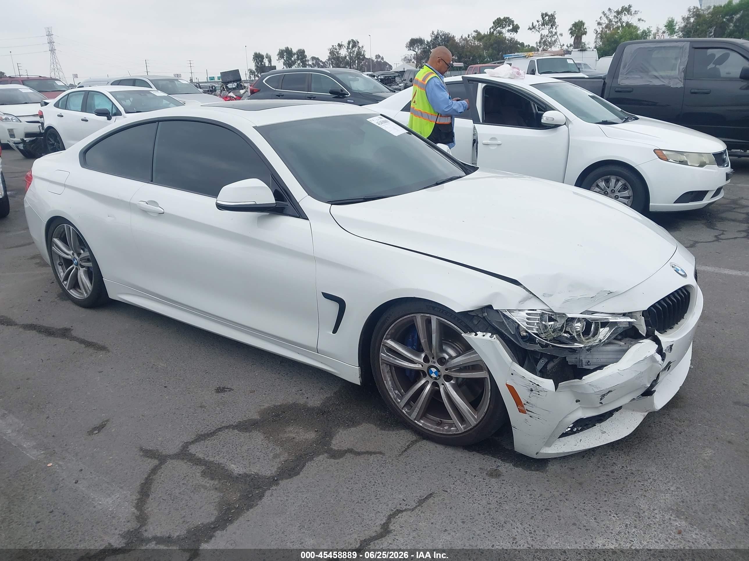 2014 Bmw 435i   Белый vin: WBA3R1C51EK190531
