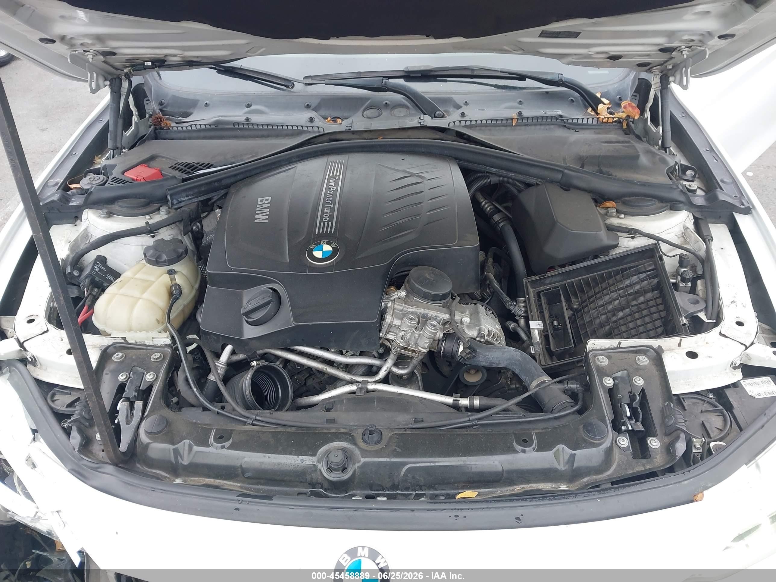 2014 Bmw 435i   White vin: WBA3R1C51EK190531