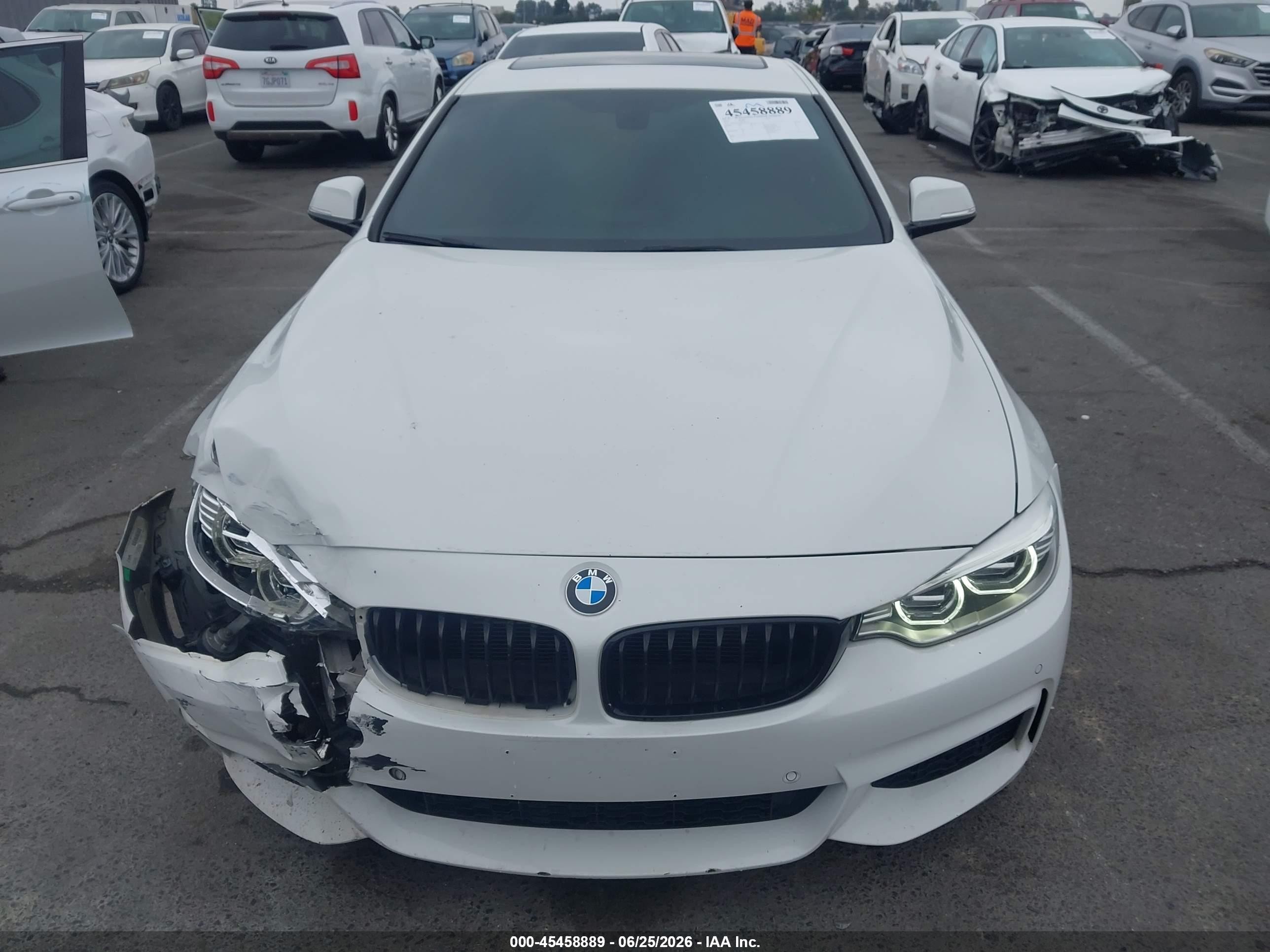 2014 Bmw 435i   White vin: WBA3R1C51EK190531