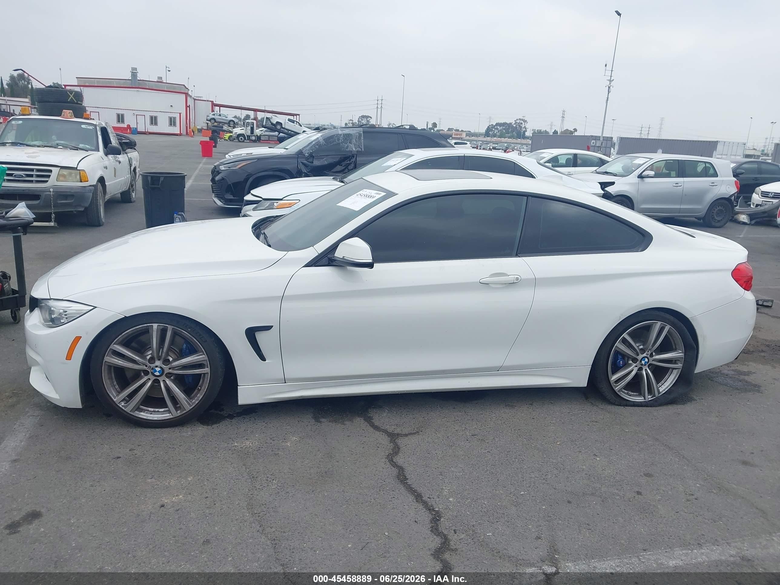 2014 Bmw 435i   White vin: WBA3R1C51EK190531