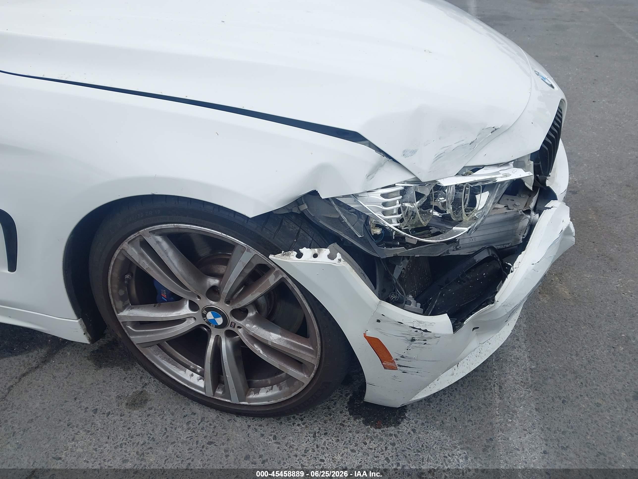 2014 Bmw 435i   White vin: WBA3R1C51EK190531