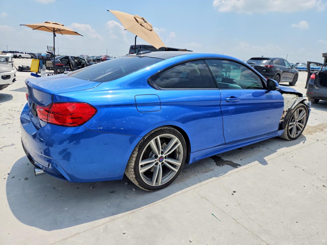 2014 Bmw 435 I Blue vin: WBA3R1C51EK192604