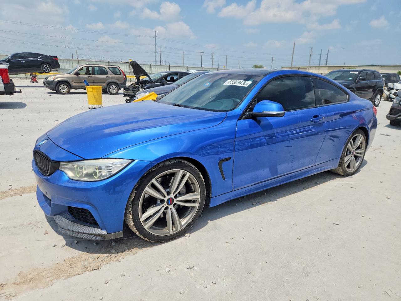 2014 Bmw 435 I Blue vin: WBA3R1C51EK192604