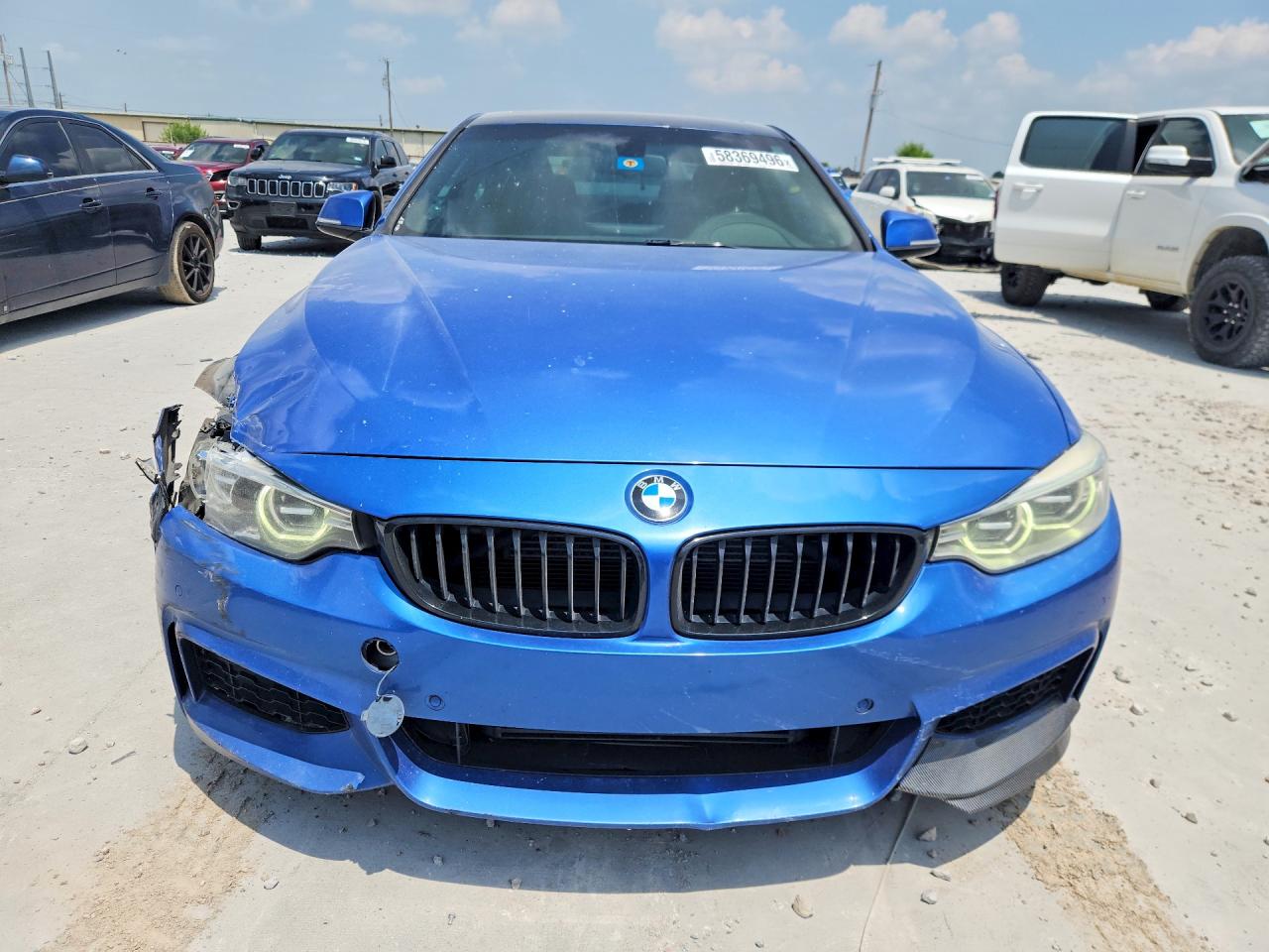 2014 Bmw 435 I Blue vin: WBA3R1C51EK192604