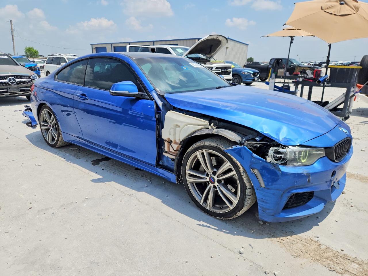 2014 Bmw 435 I Blue vin: WBA3R1C51EK192604