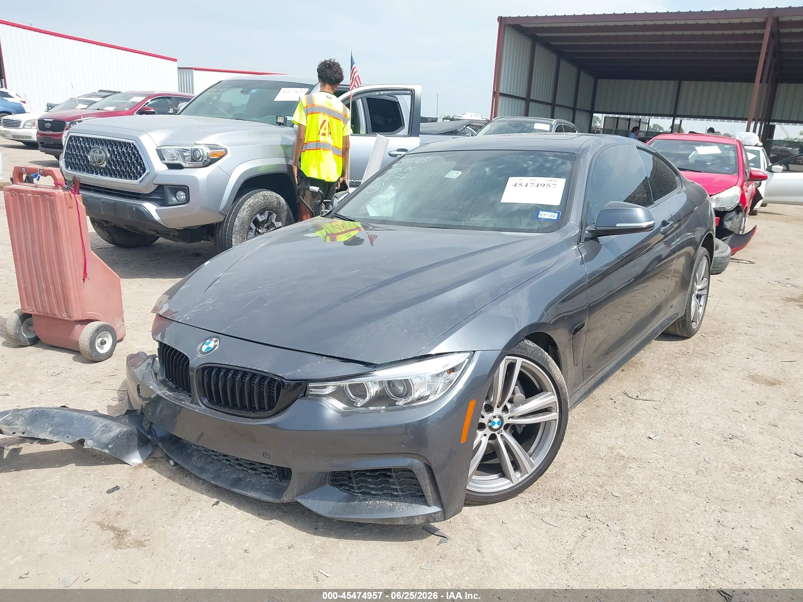 2015 Bmw 435i   Серый vin: WBA3R1C51FK195472