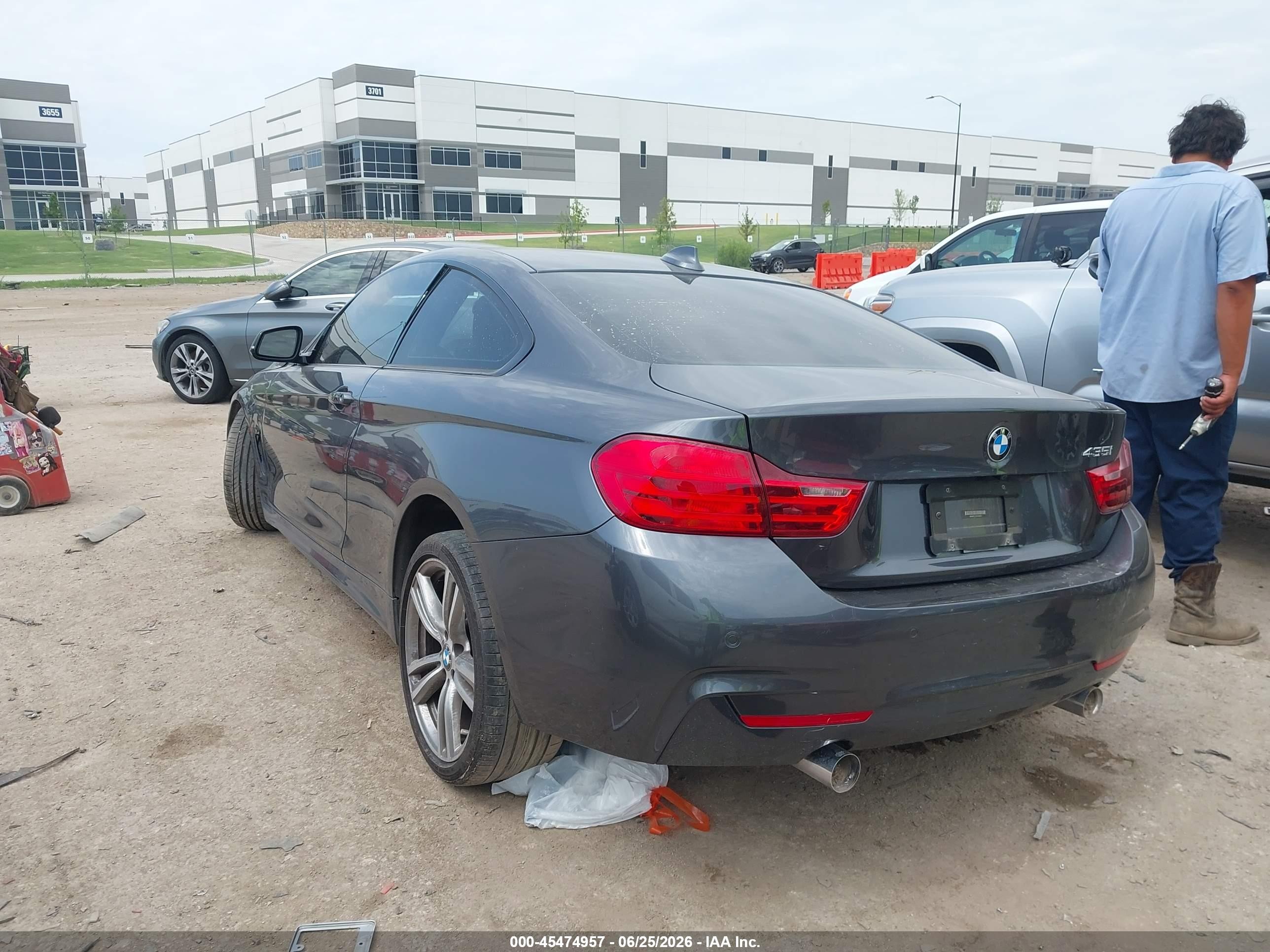 2015 Bmw 435i   Серый vin: WBA3R1C51FK195472