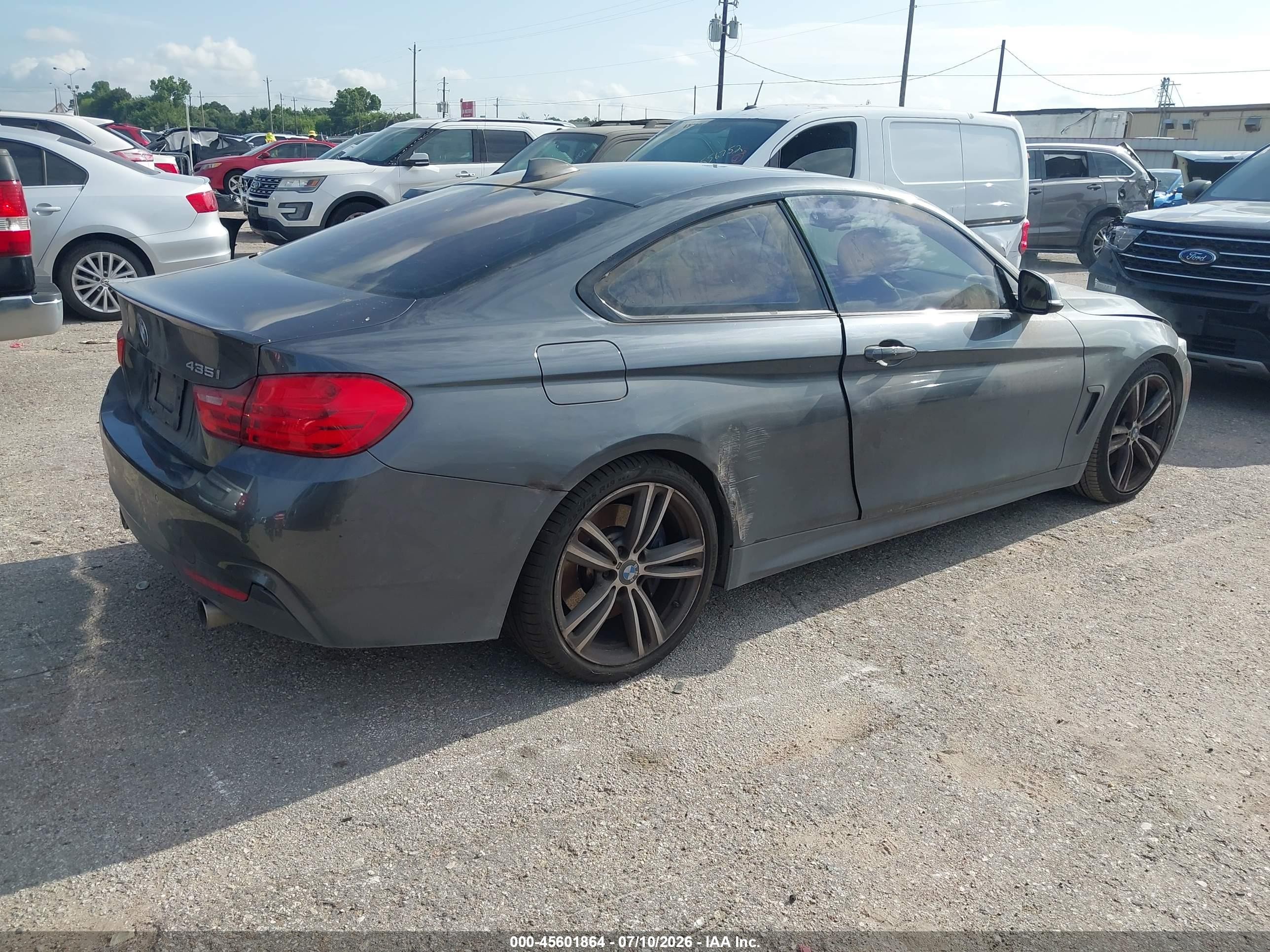 2015 Bmw 435i   Gray vin: WBA3R1C51FK195505