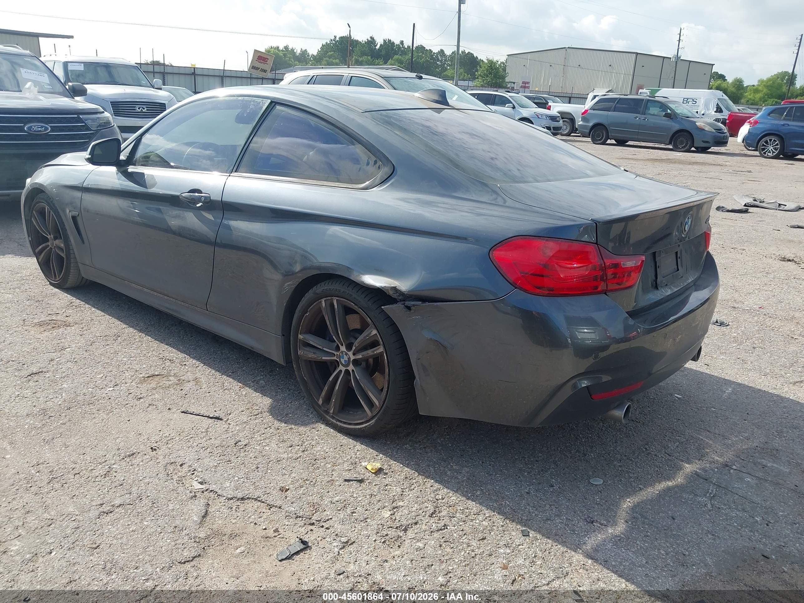 2015 Bmw 435i   Gray vin: WBA3R1C51FK195505