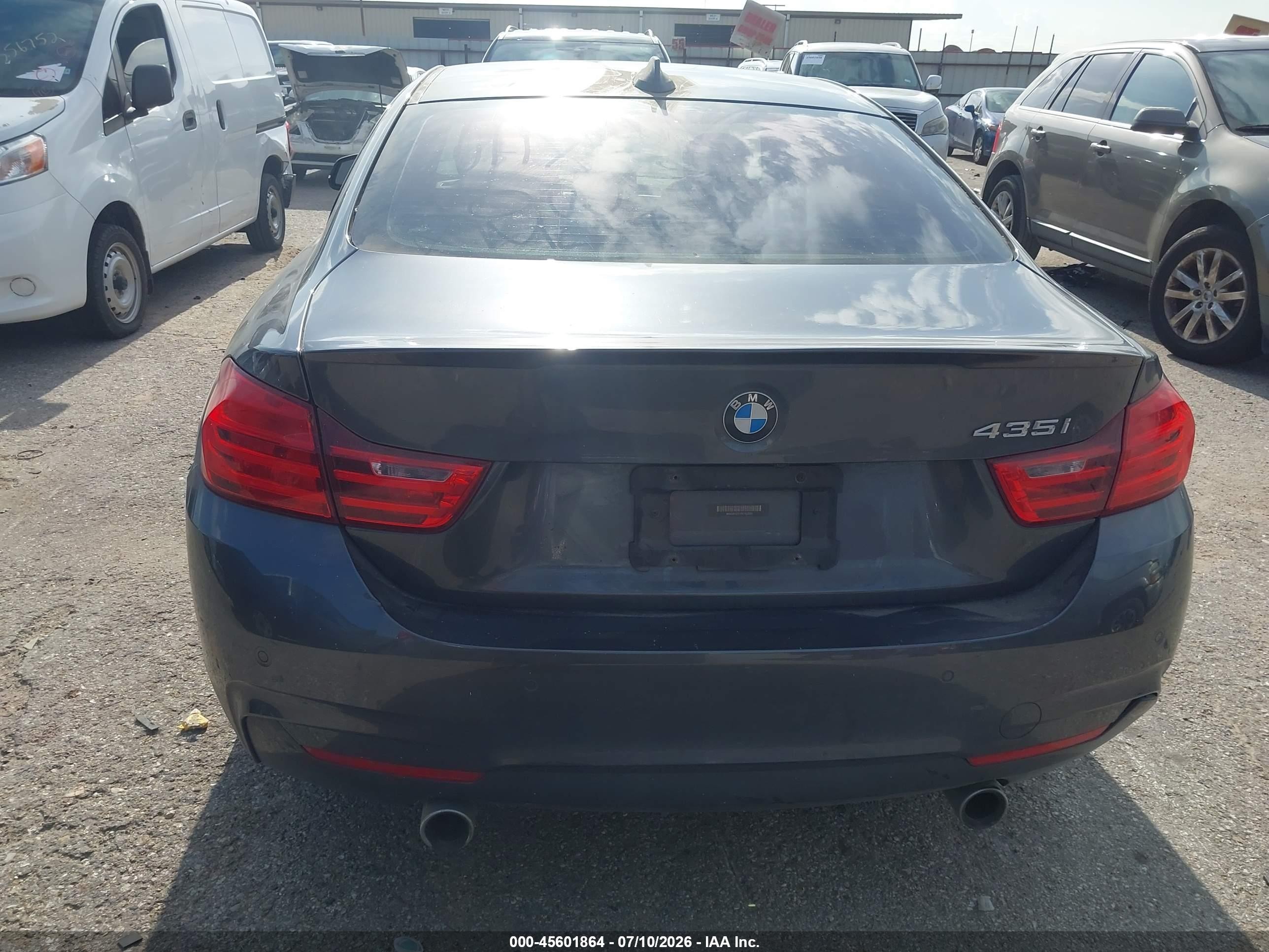 2015 Bmw 435i   Gray vin: WBA3R1C51FK195505