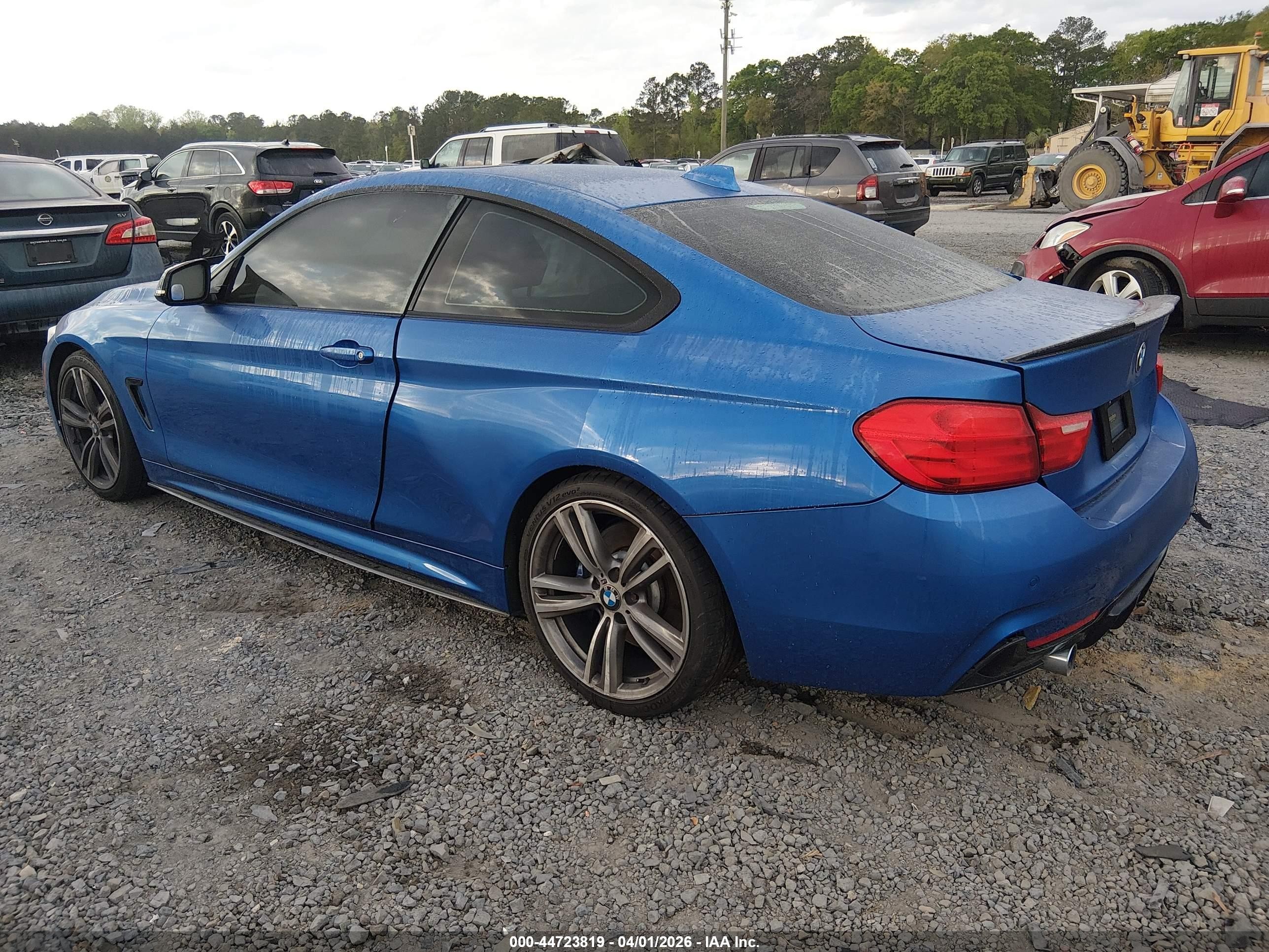 2014 Bmw 435i Blue vin: WBA3R1C52EK192689