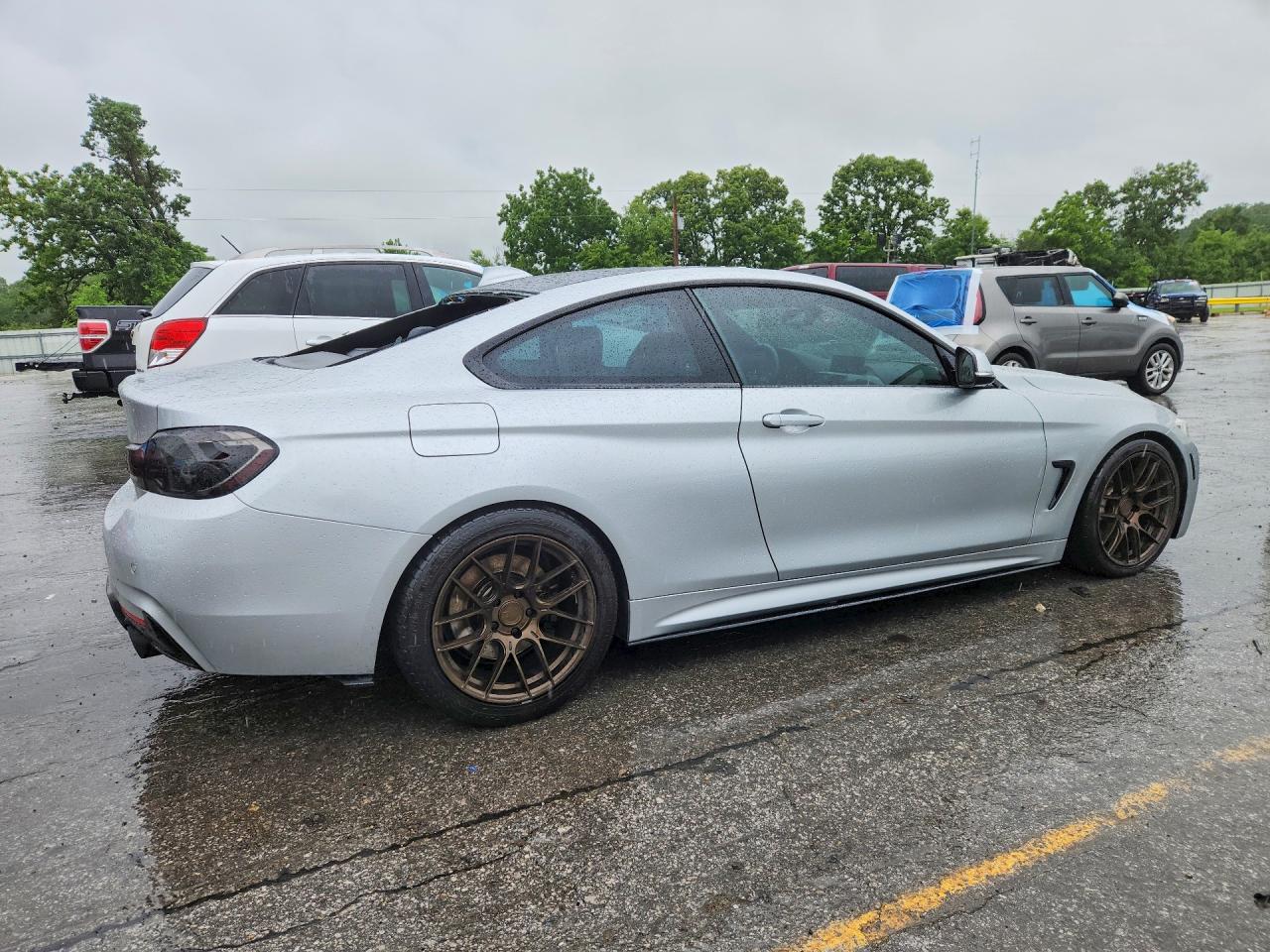 2015 Bmw 435 I Silver vin: WBA3R1C52FK193469