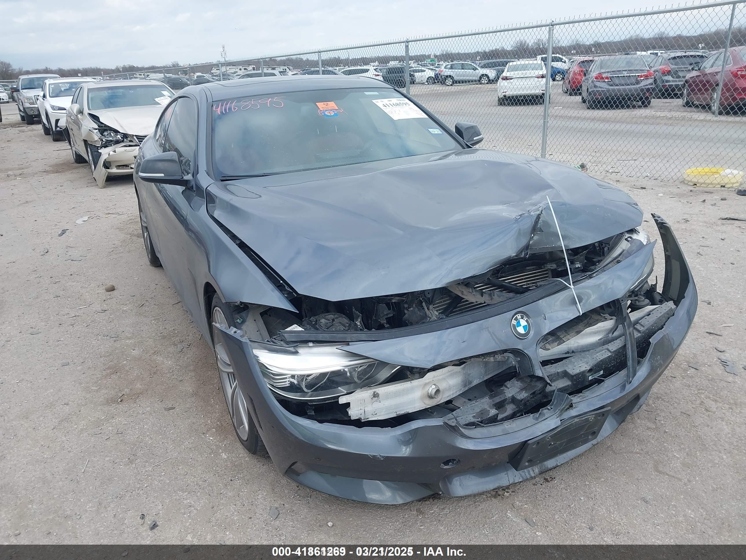 2014 Bmw 435i   Gray vin: WBA3R1C53EK191289