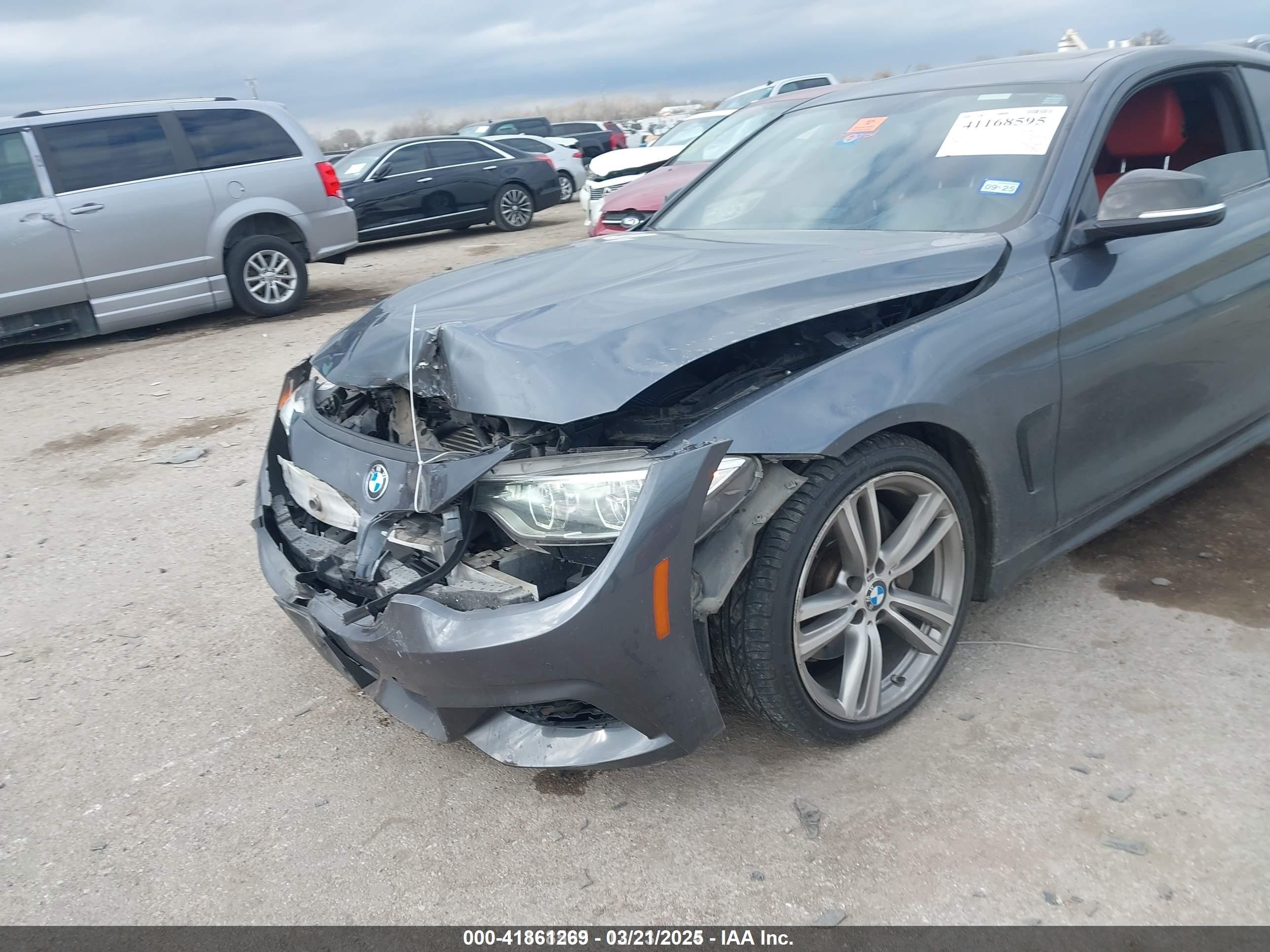 2014 Bmw 435i   Gray vin: WBA3R1C53EK191289