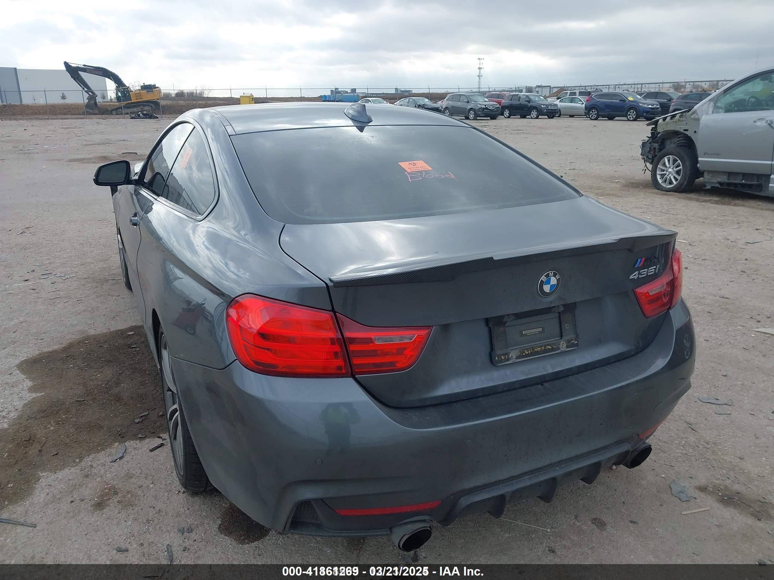 2014 Bmw 435i   Gray vin: WBA3R1C53EK191289