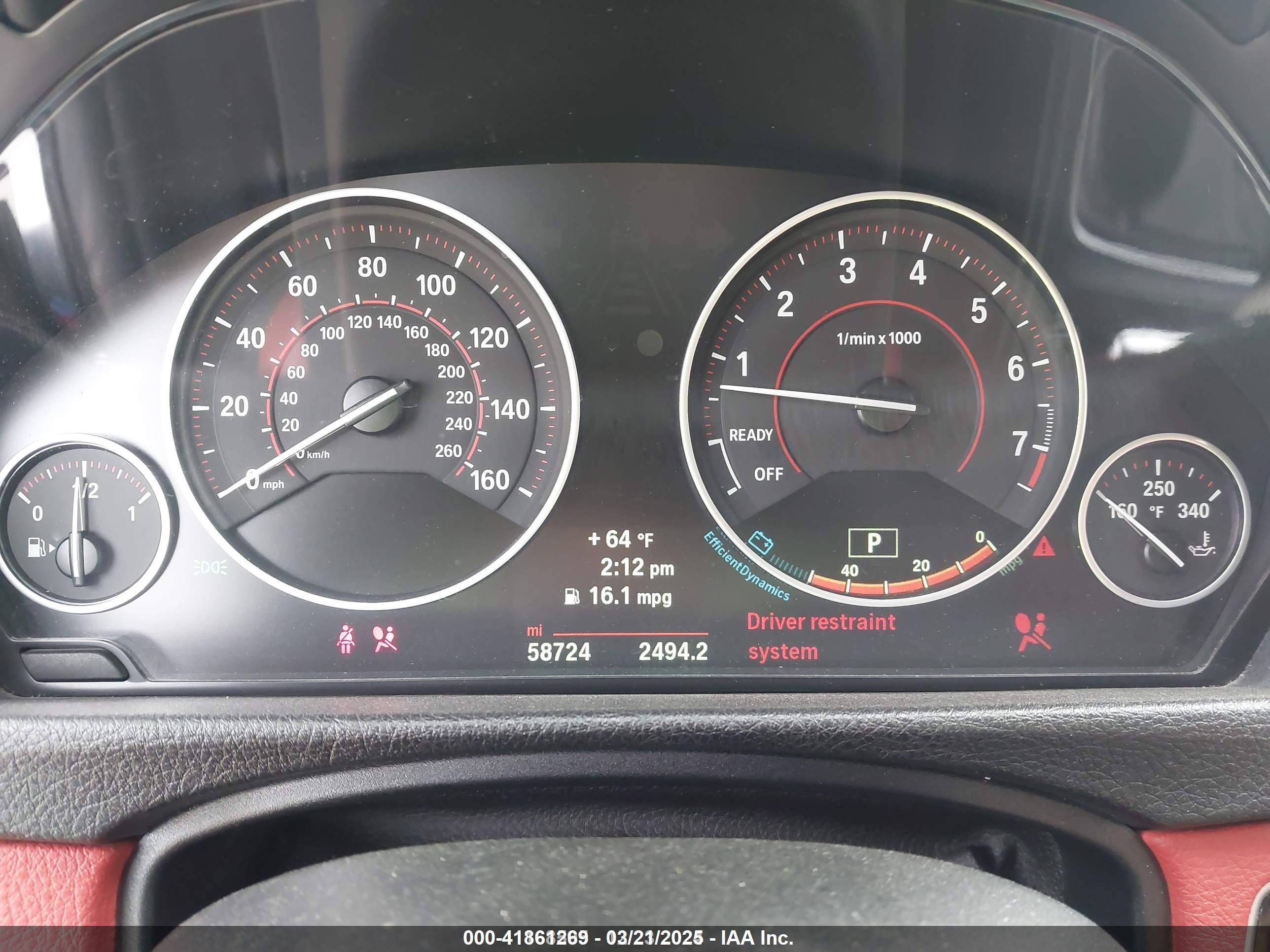 2014 Bmw 435i   Gray vin: WBA3R1C53EK191289