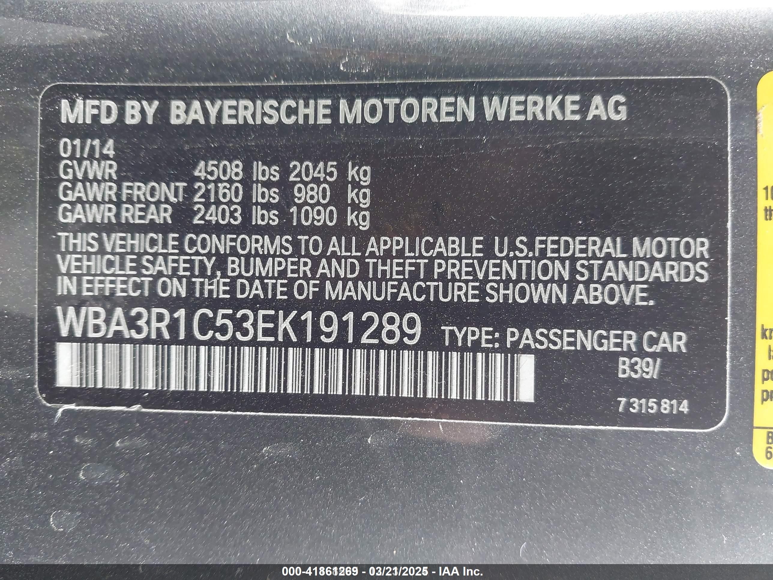 2014 Bmw 435i   Gray vin: WBA3R1C53EK191289