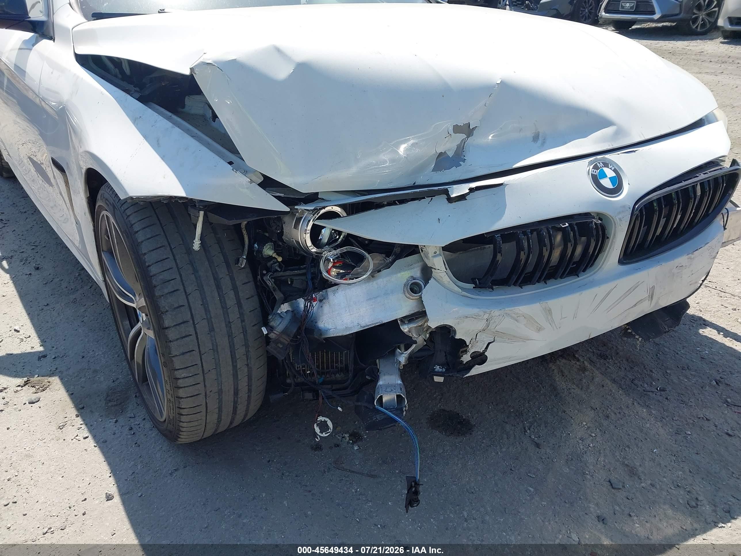 2015 Bmw 435i   White vin: WBA3R1C53FK195750
