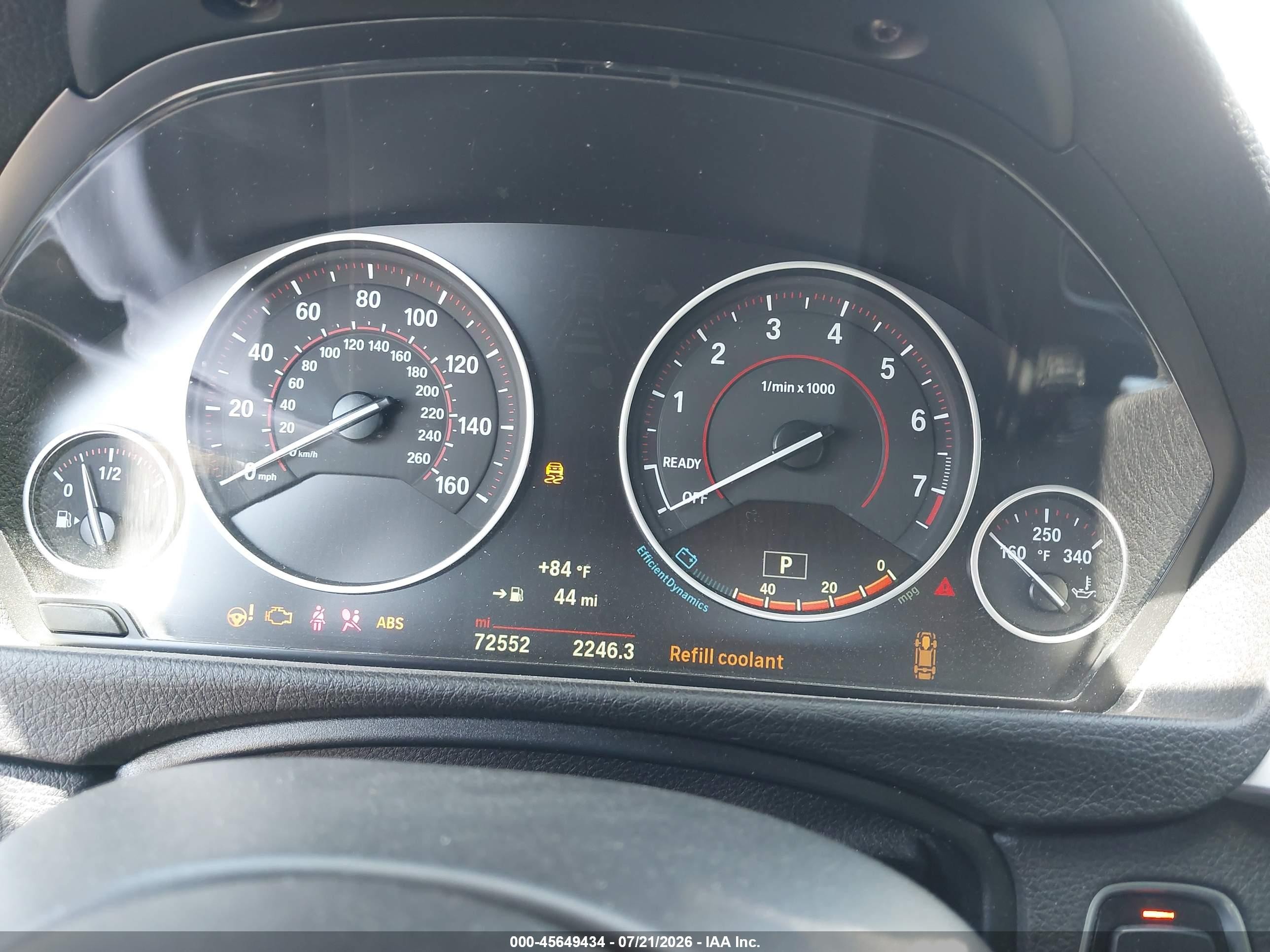 2015 Bmw 435i   White vin: WBA3R1C53FK195750