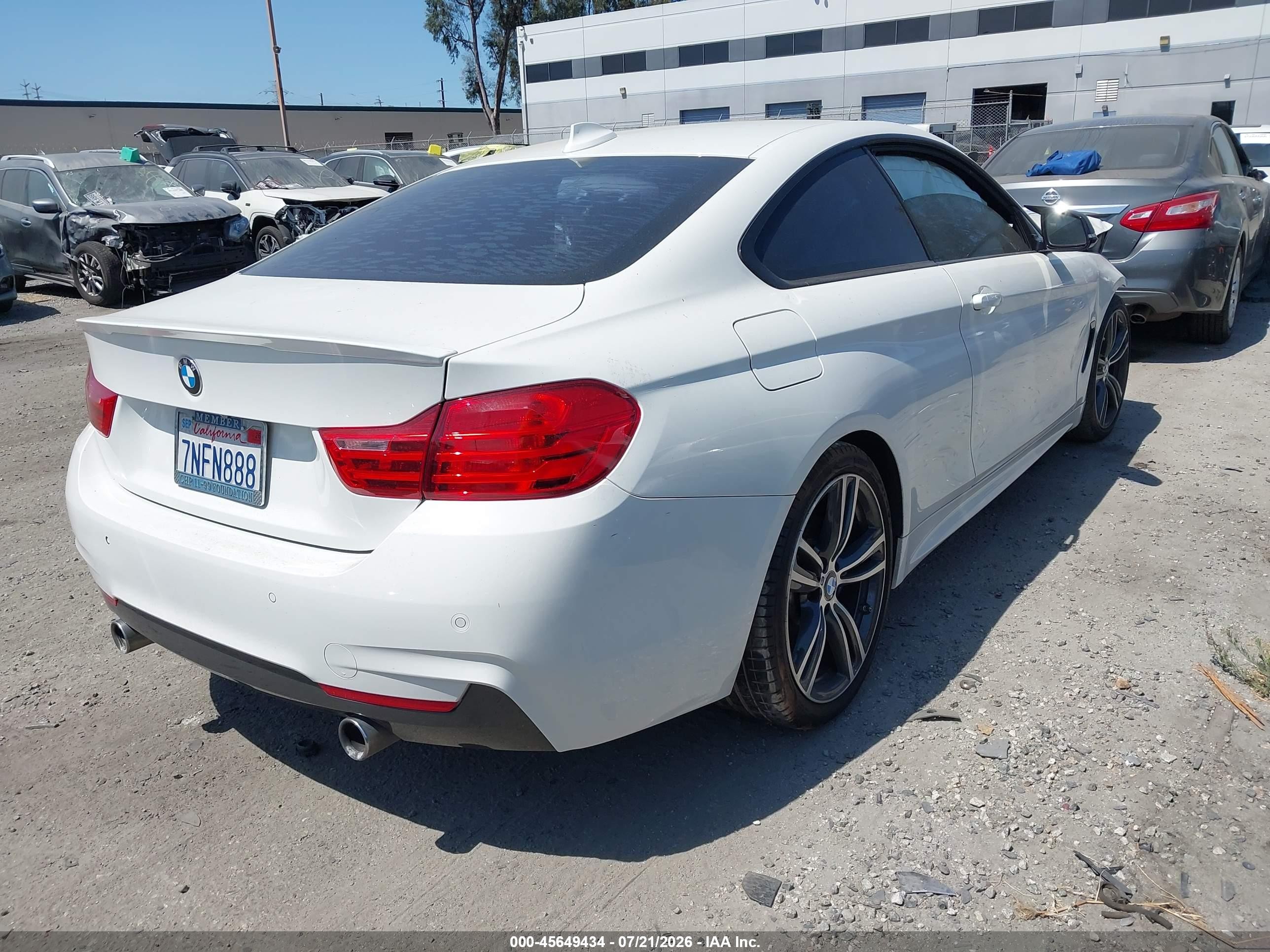 2015 Bmw 435i   White vin: WBA3R1C53FK195750