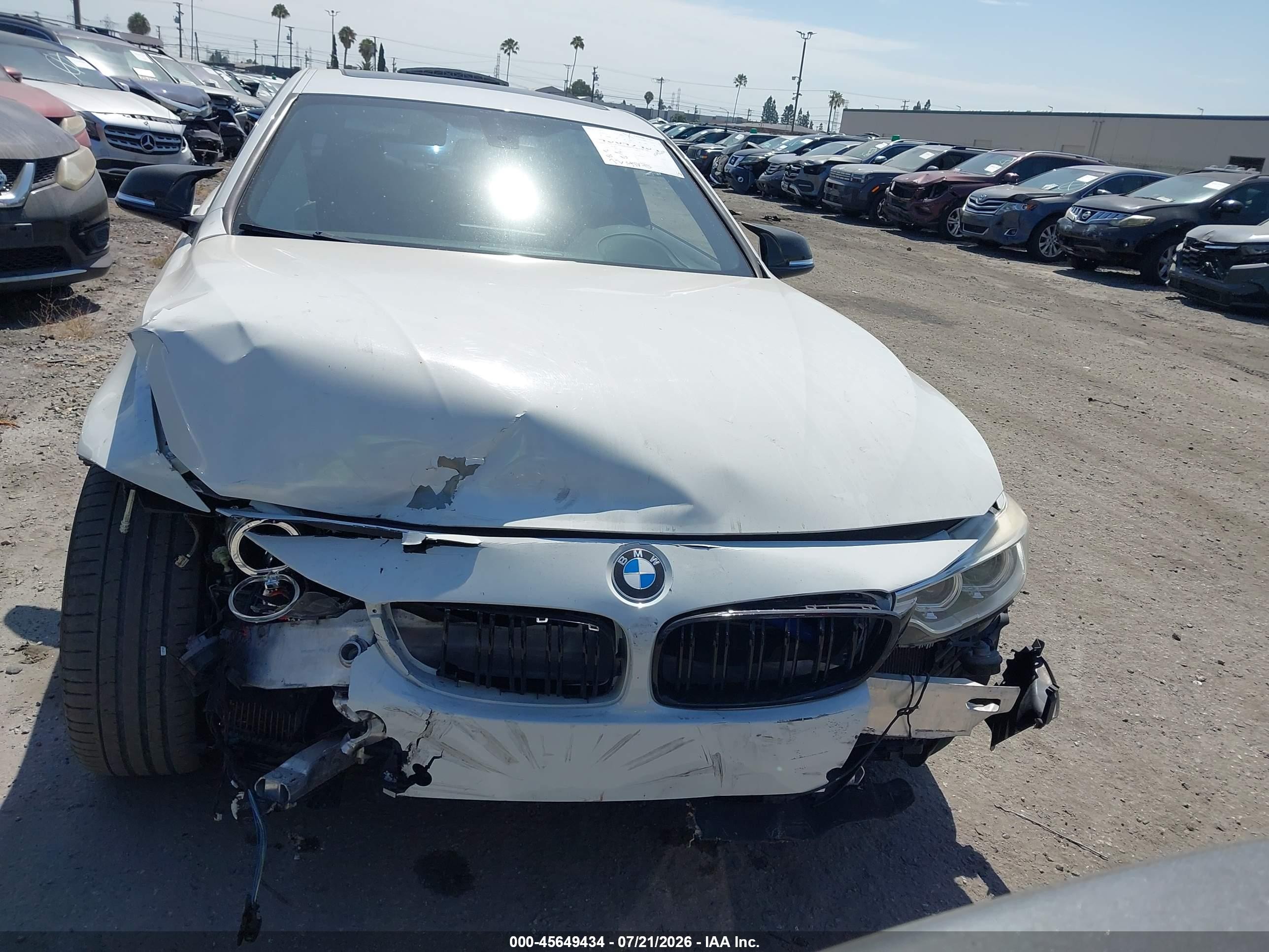 2015 Bmw 435i   White vin: WBA3R1C53FK195750