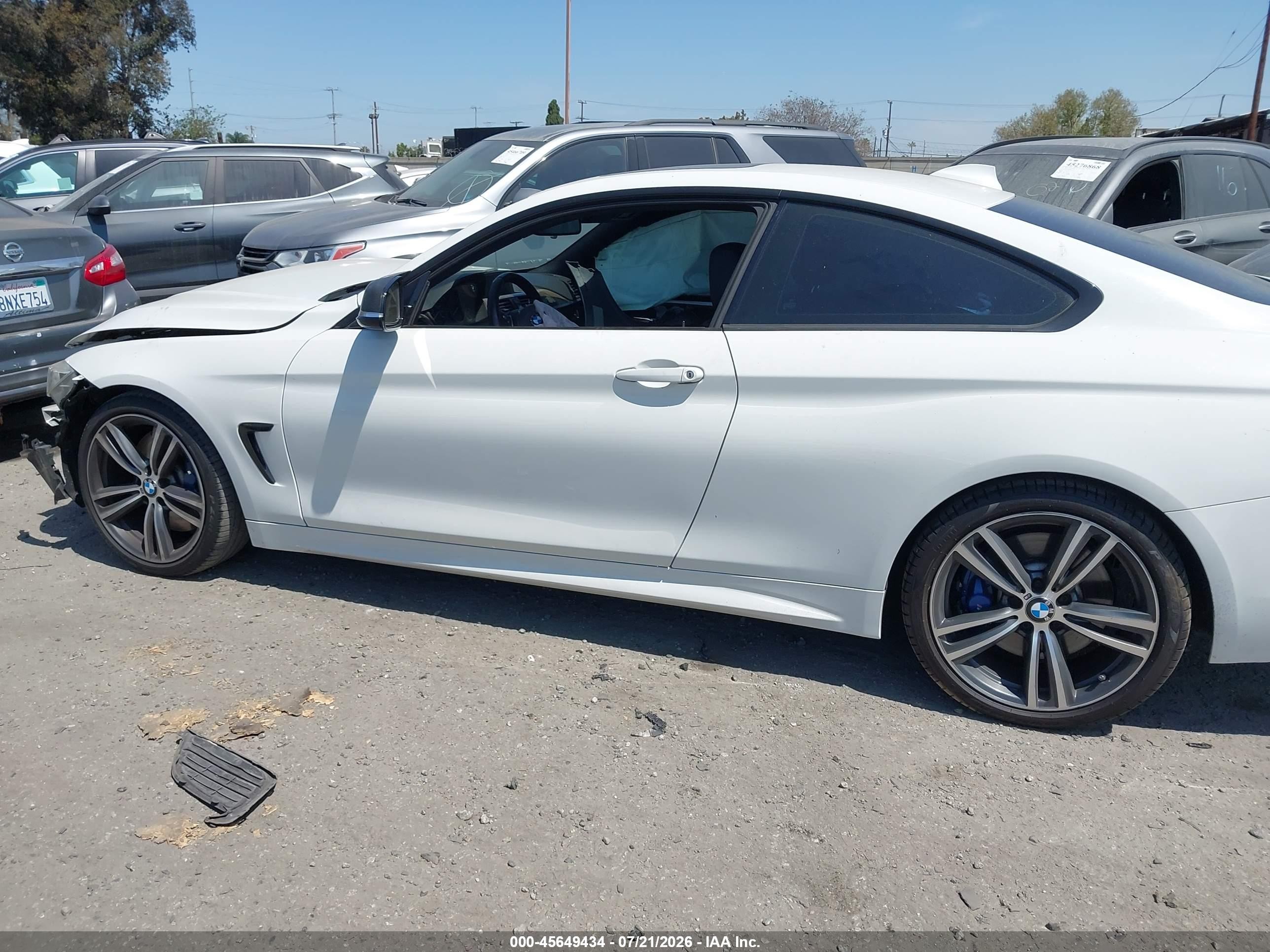 2015 Bmw 435i   White vin: WBA3R1C53FK195750