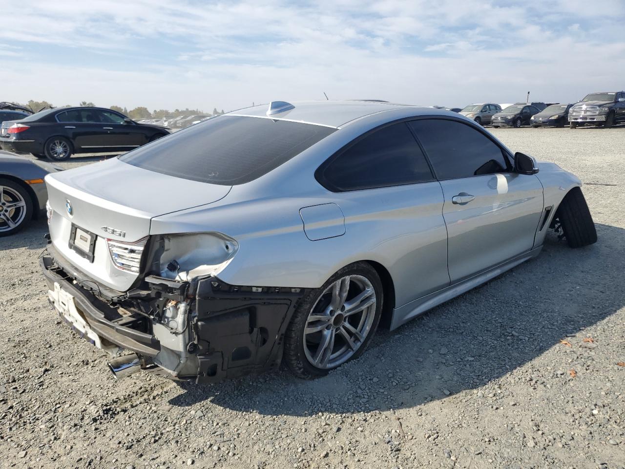 2014 Bmw 435 I Silver vin: WBA3R1C54EF774317