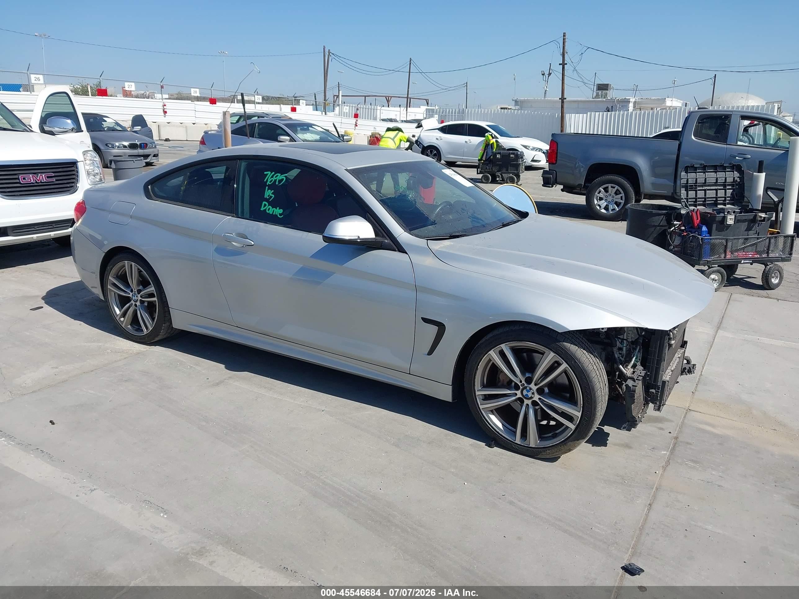 2014 Bmw 435i Silver vin: WBA3R1C55EF729404